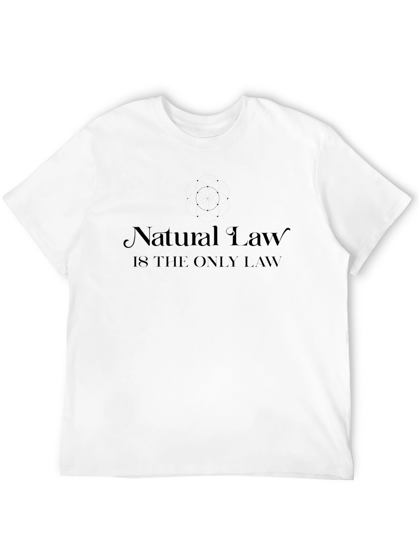 Black Natural Law Graphic T-Shirt - Soft Cotton Tee view 12