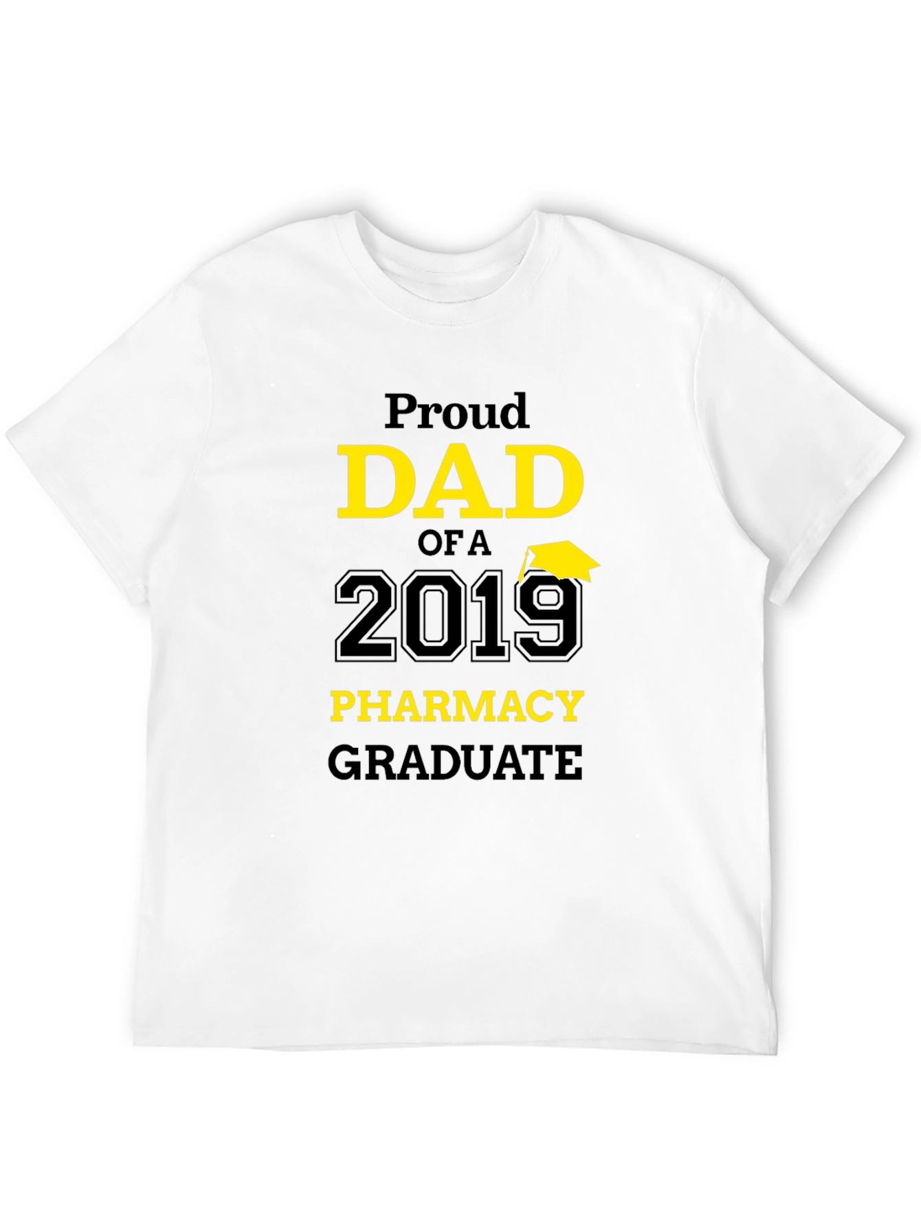 Black Proud Dad of a 2019 Pharmacy Graduate Black T-Shirt view 12