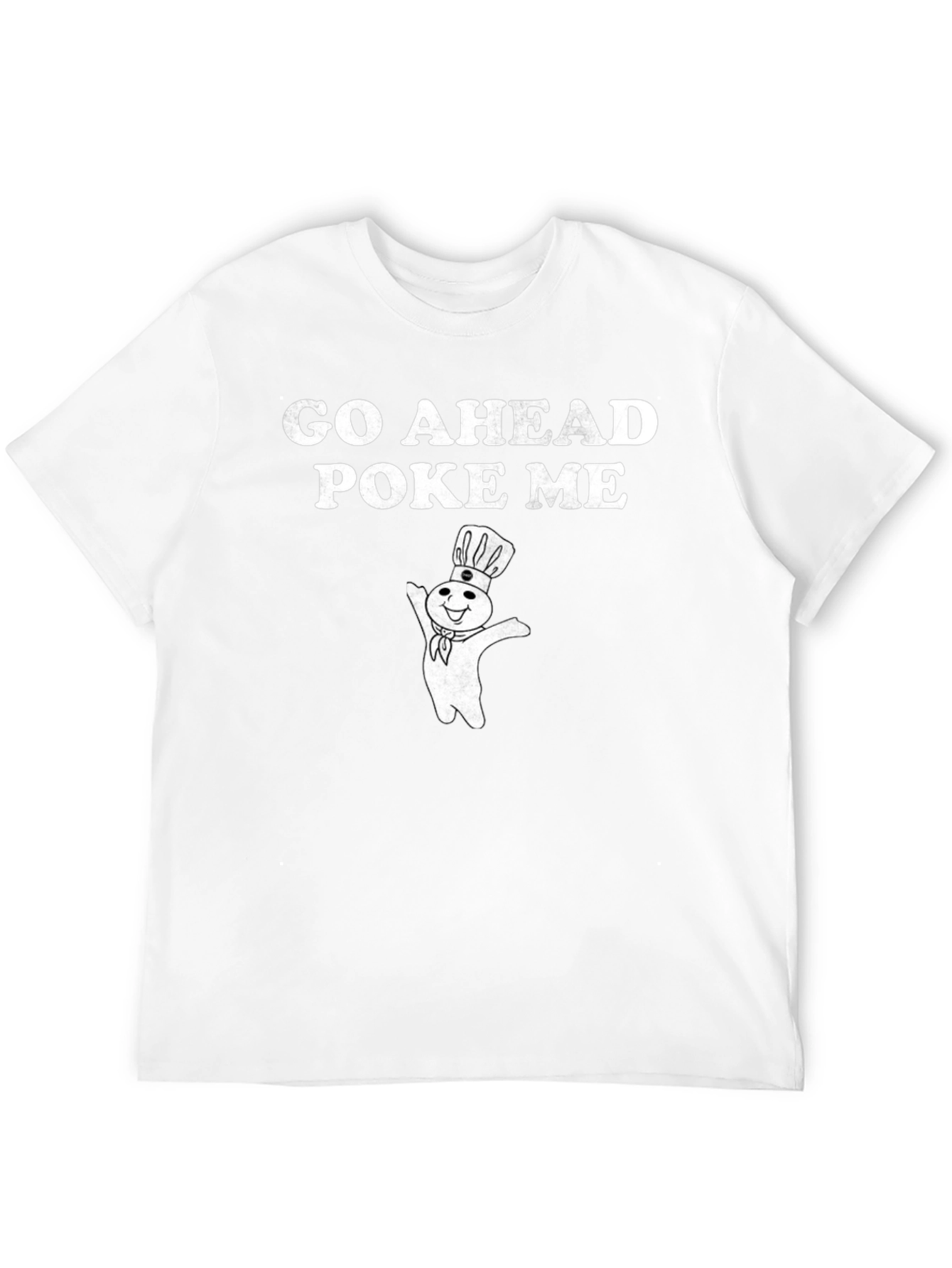 Black Go Ahead Poke Me Doughboy Graphic Tee view 12