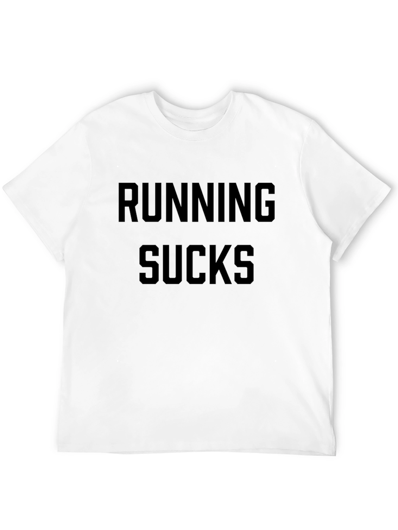 Black Running Sucks T-Shirt - Funny Workout Tee view 12
