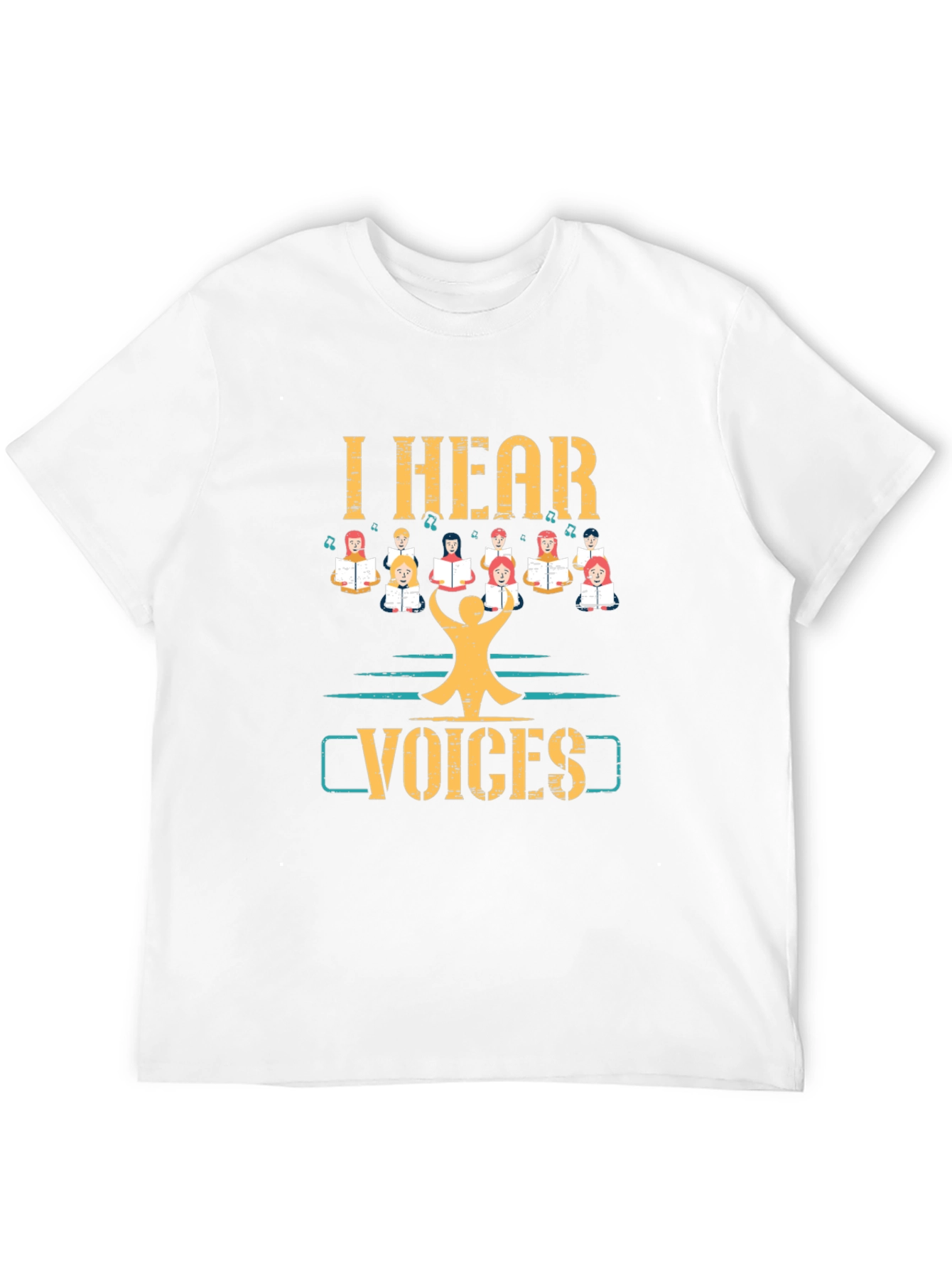 Black I Hear Voices T-Shirt Choir Singing Tee view 12