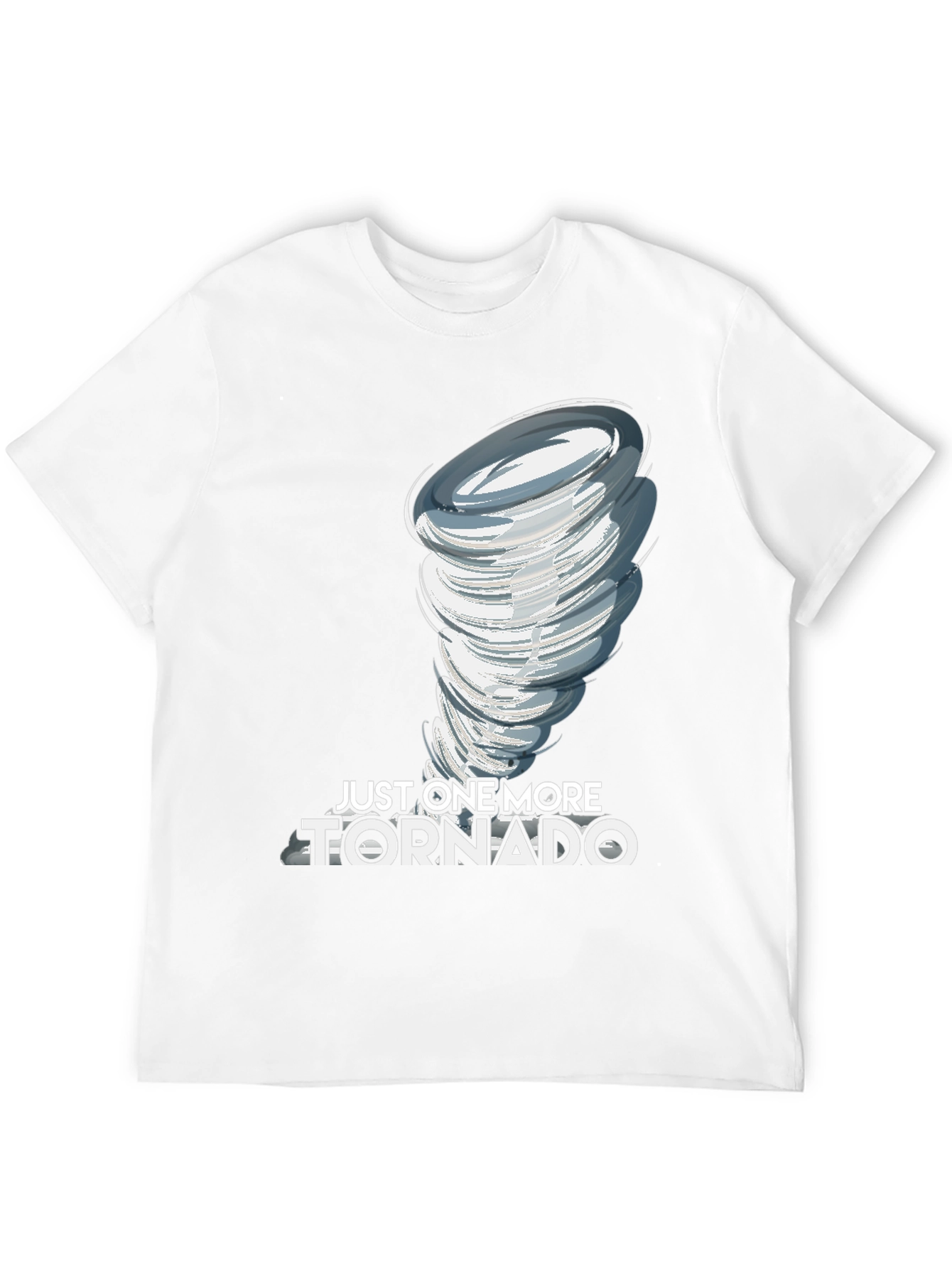 Black Just One More Tornado Black Graphic T-Shirt view 12