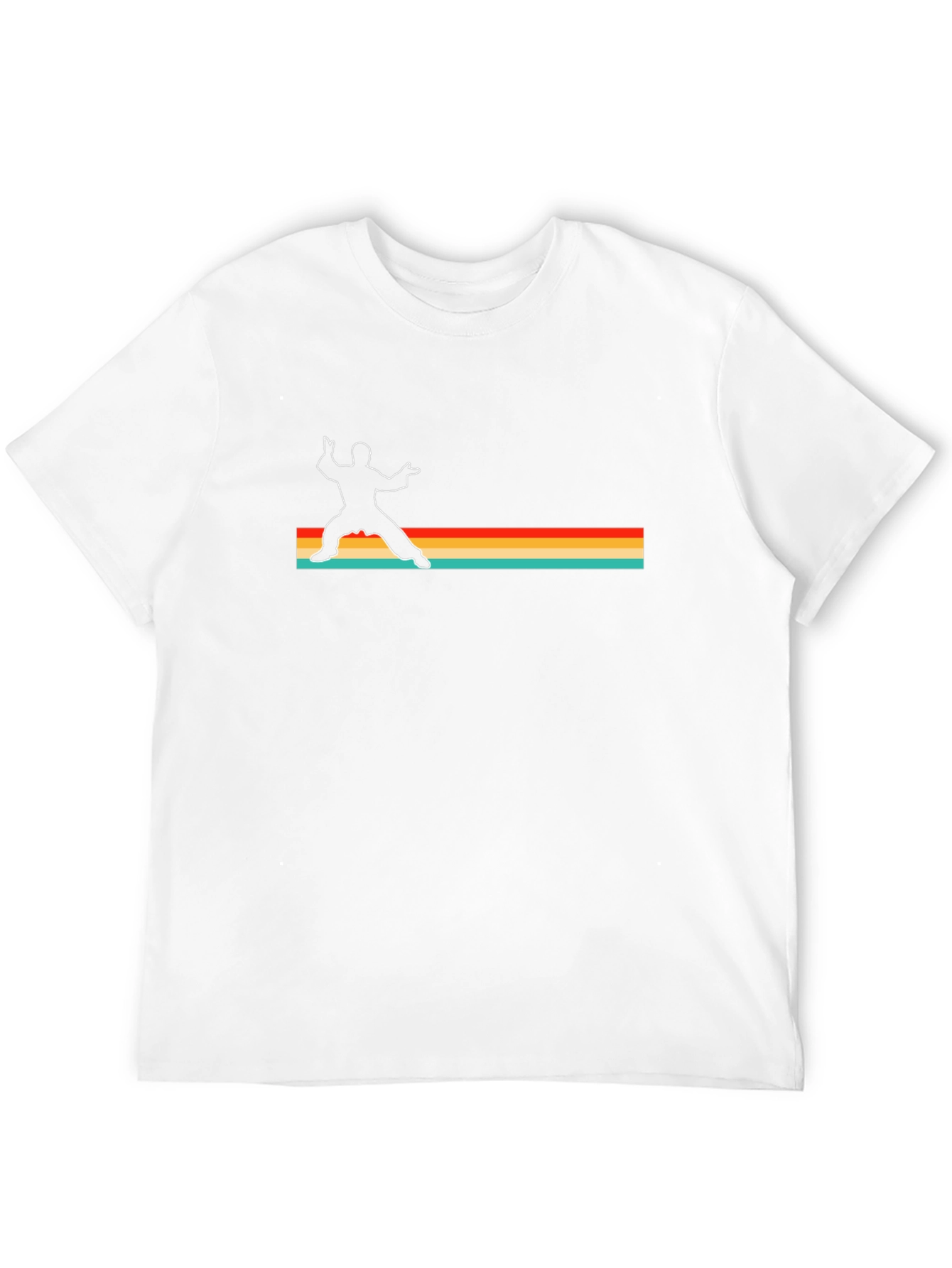 Black Retro Martial Arts Graphic Tee - Black view 12