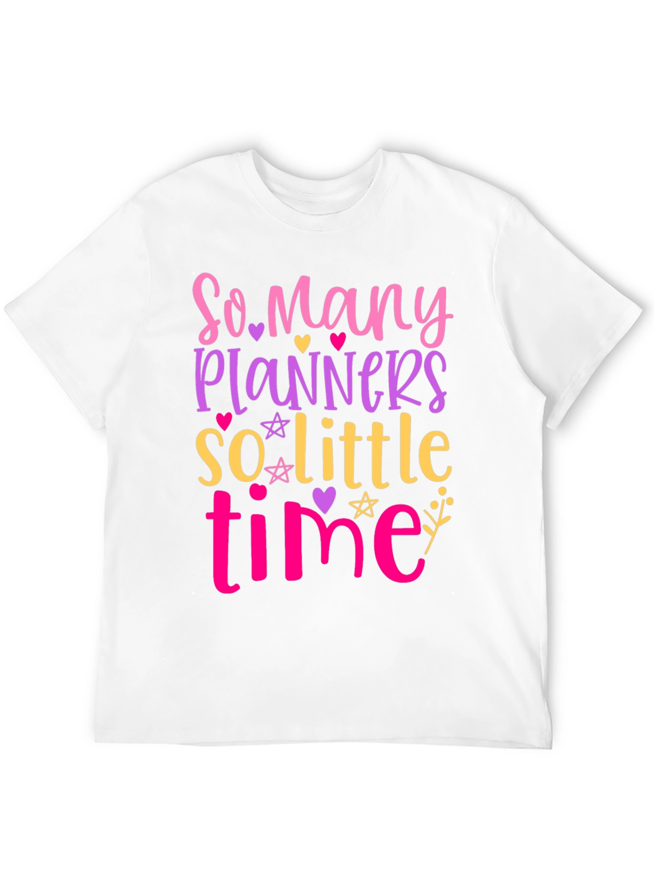 Black So Many Planners, So Little Time - Graphic Tee view 12