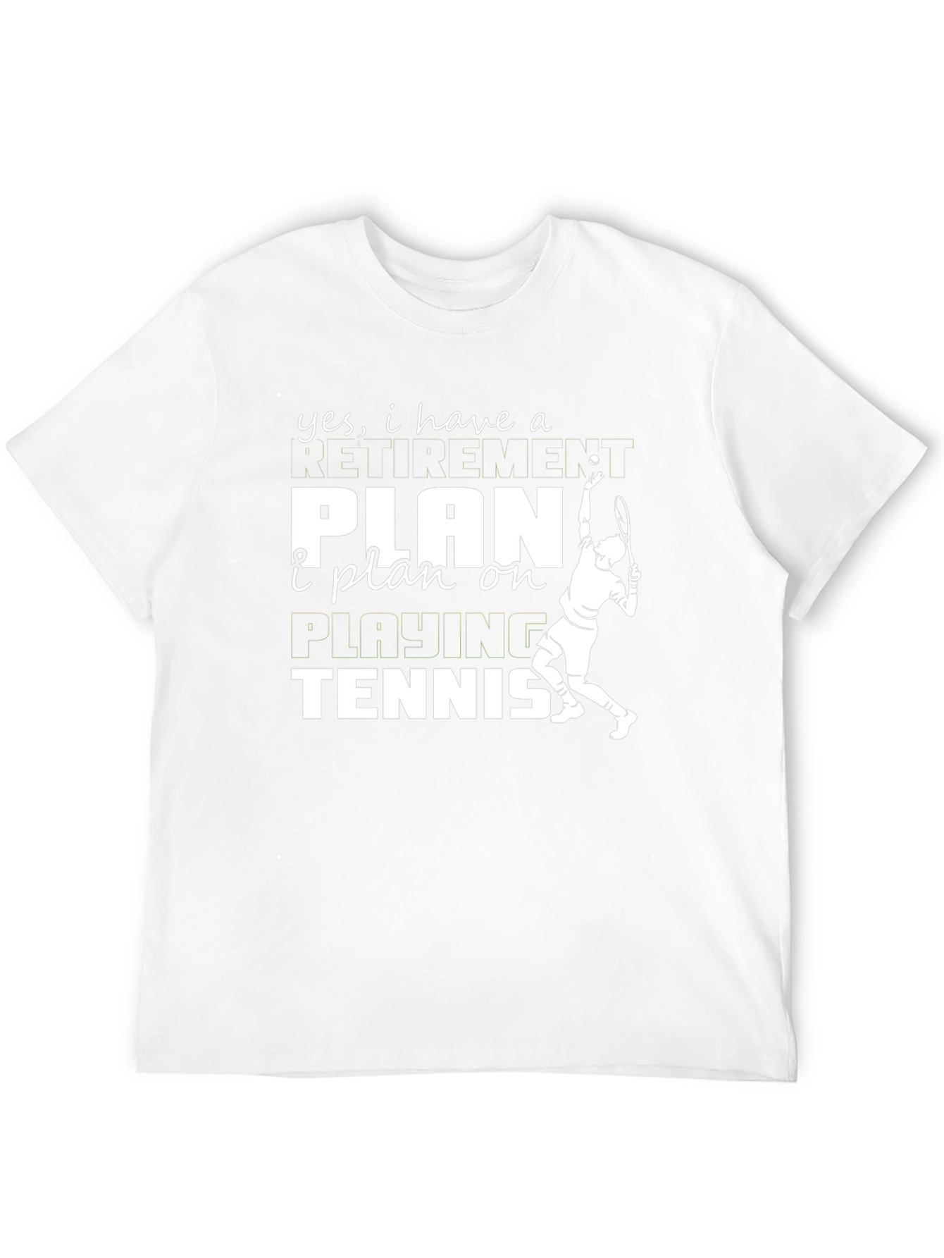 Black Funny Tennis Retirement Plan T-Shirt view 12
