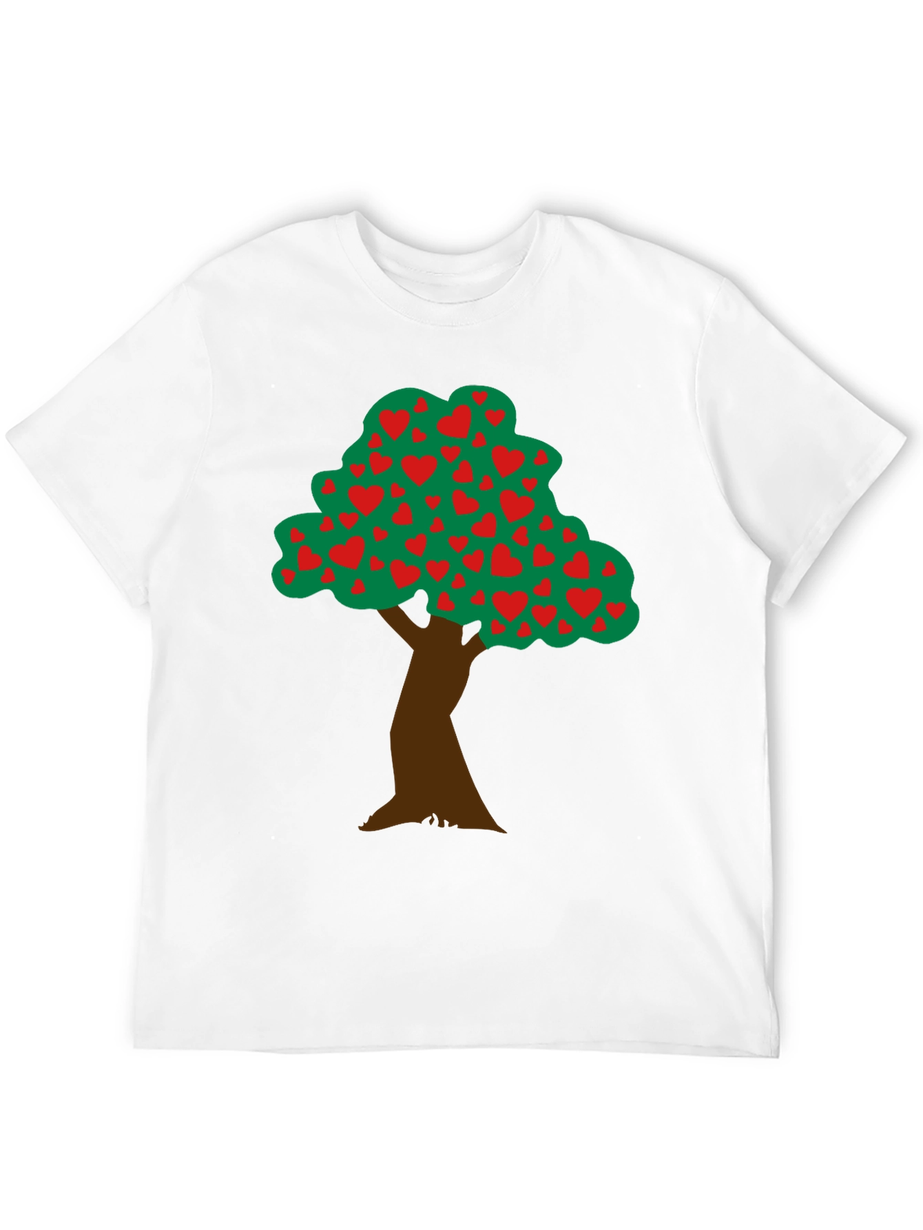 Black Heart Tree Graphic Tee - Black Cotton Blend view 12