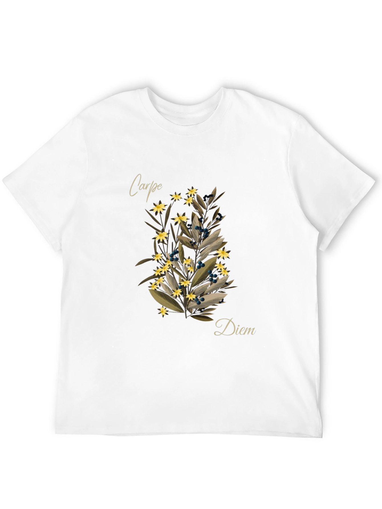 Black Carpe Diem Floral T-Shirt - Seize the Day view 12