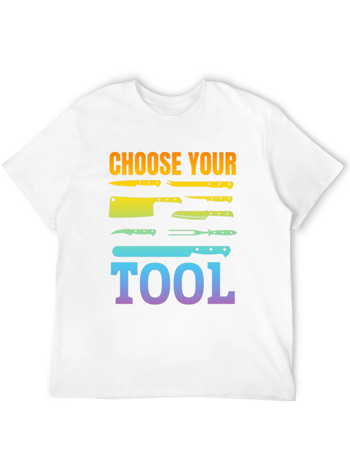 Black Choose Your Tool Knife T-Shirt - Culinary Chef Gift view 12
