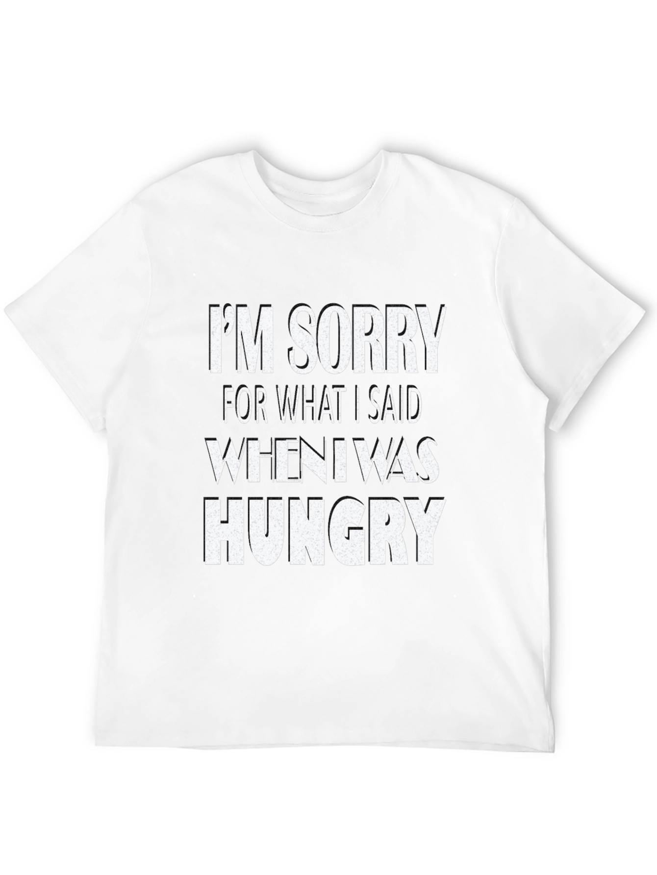 Black I'm Sorry When Hungry Black Graphic Tee view 12