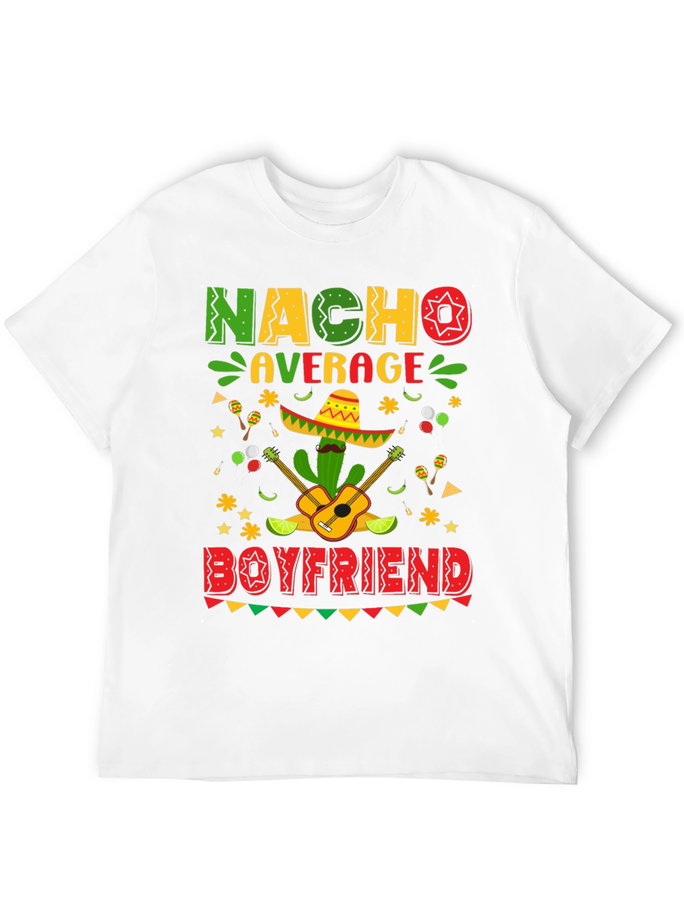 Black Nacho Average Boyfriend Graphic T-Shirt view 12