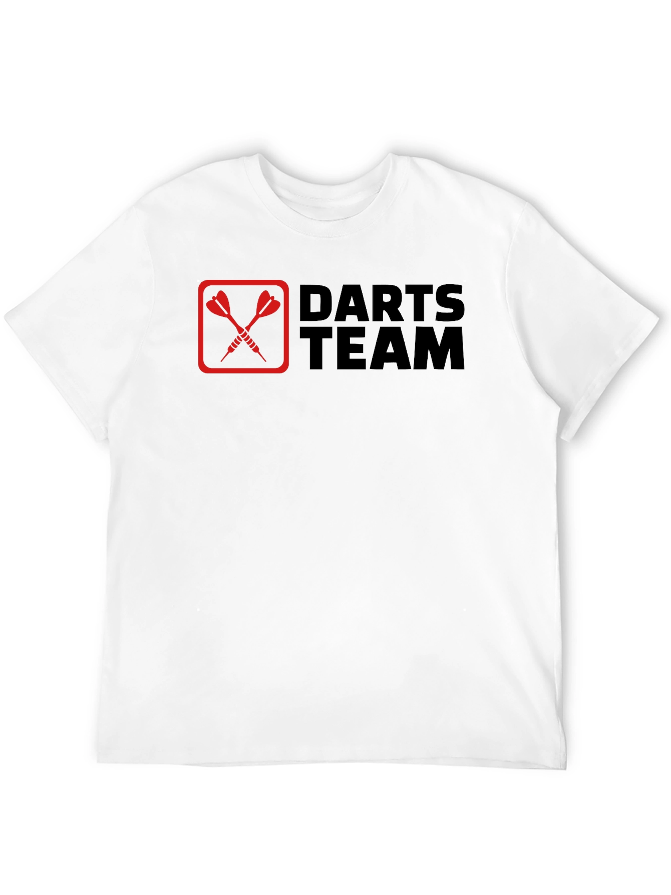 Black Darts Team Graphic Tee - Black Cotton T-Shirt view 12
