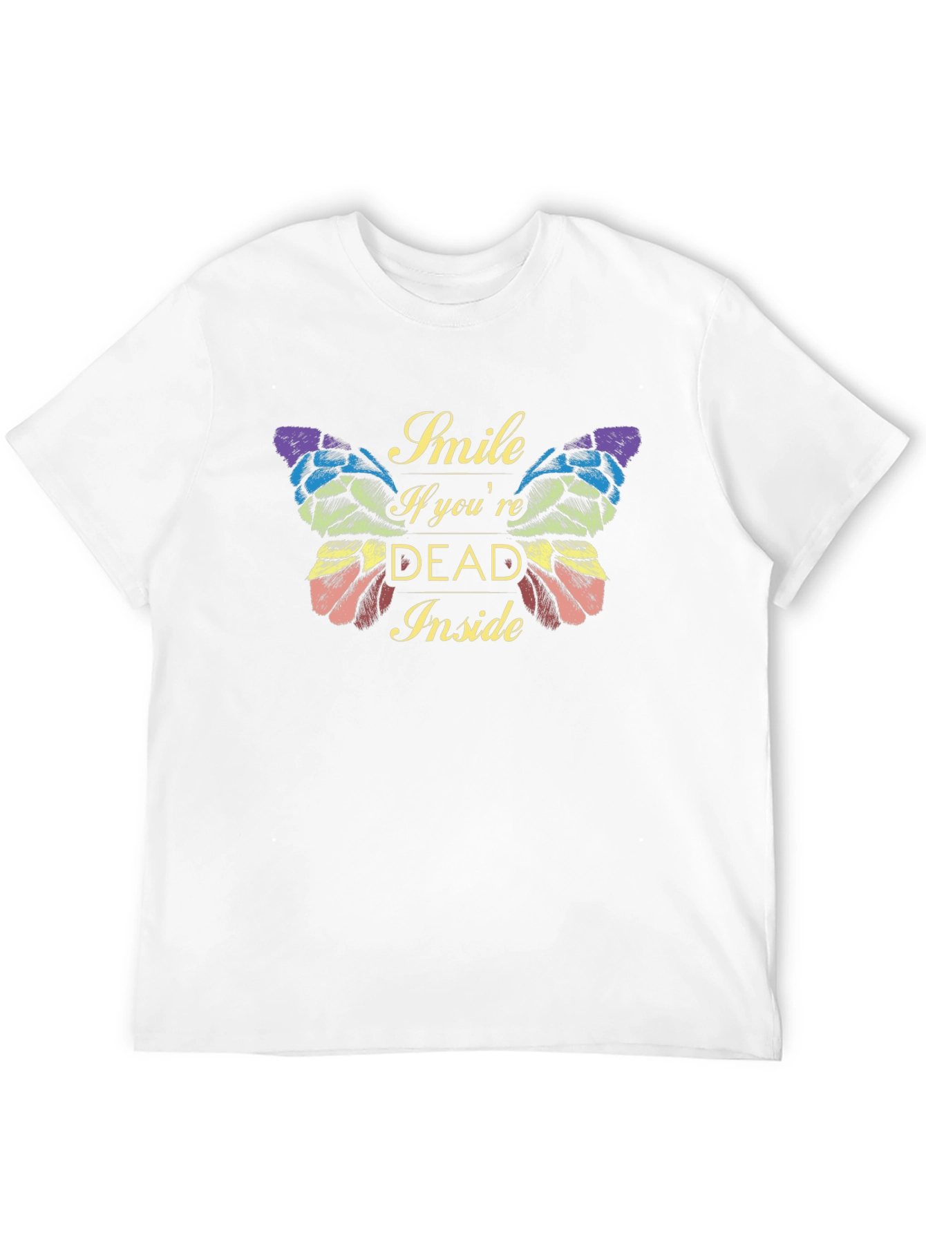 Black Smile If You're Dead Inside Graphic Tee view 12