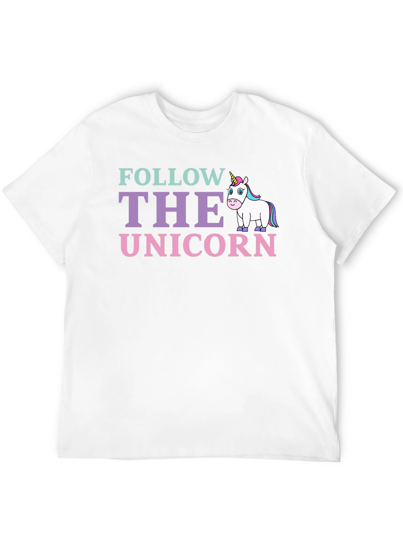 Black Follow The Unicorn Graphic T-Shirt view 12
