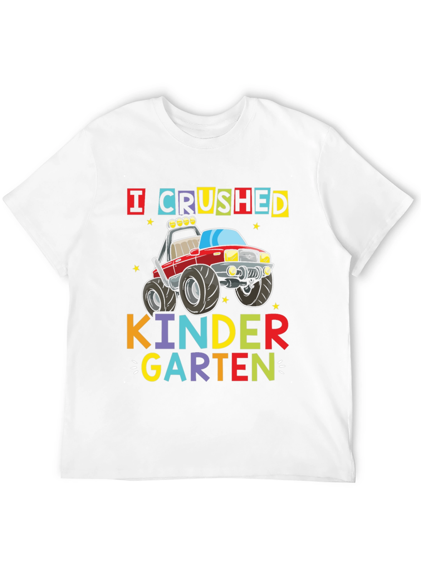 Black Crushed Kindergarten Monster Truck Graphic Tee view 12