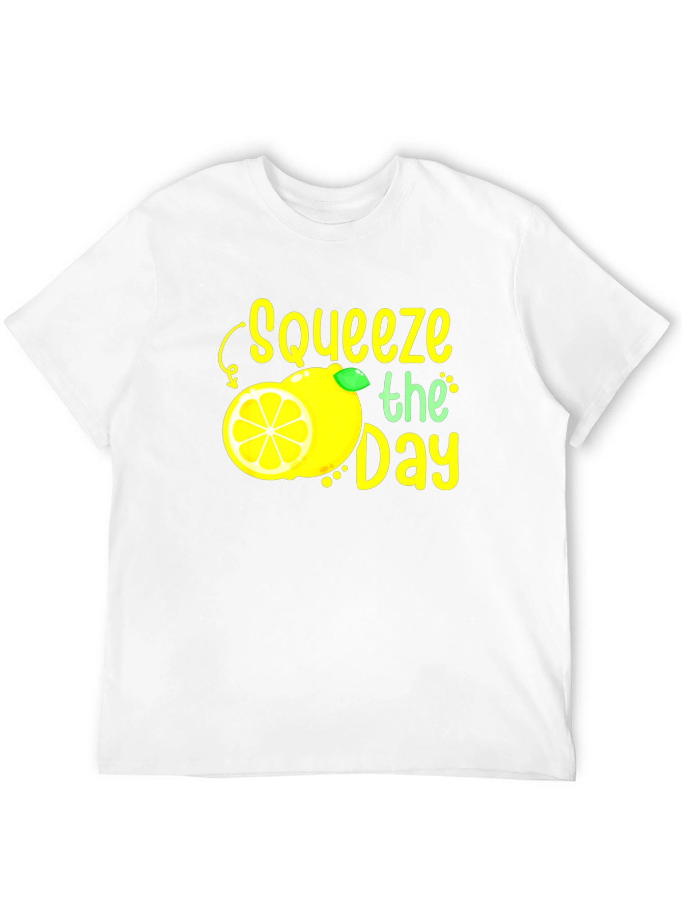 Black Squeeze the Day Graphic Tee - Black Cotton T-Shirt view 12