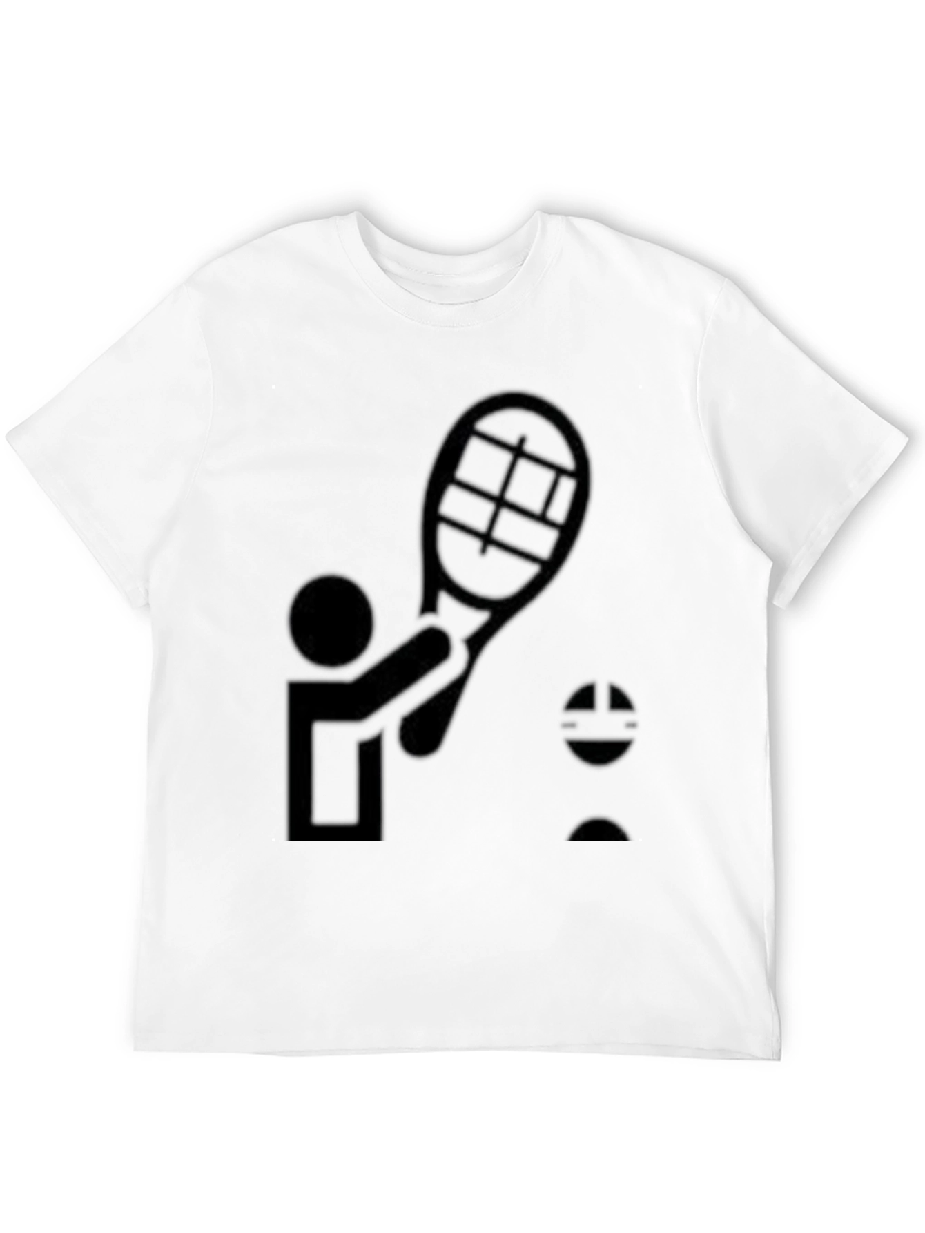Black Tennis Player Graphic Tee - Black view 12