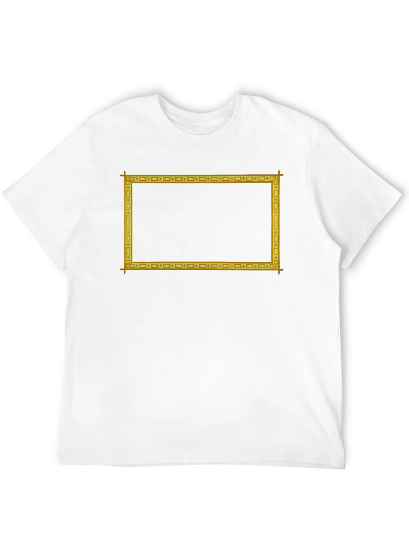 Black Golden Frame Graphic T-Shirt view 12