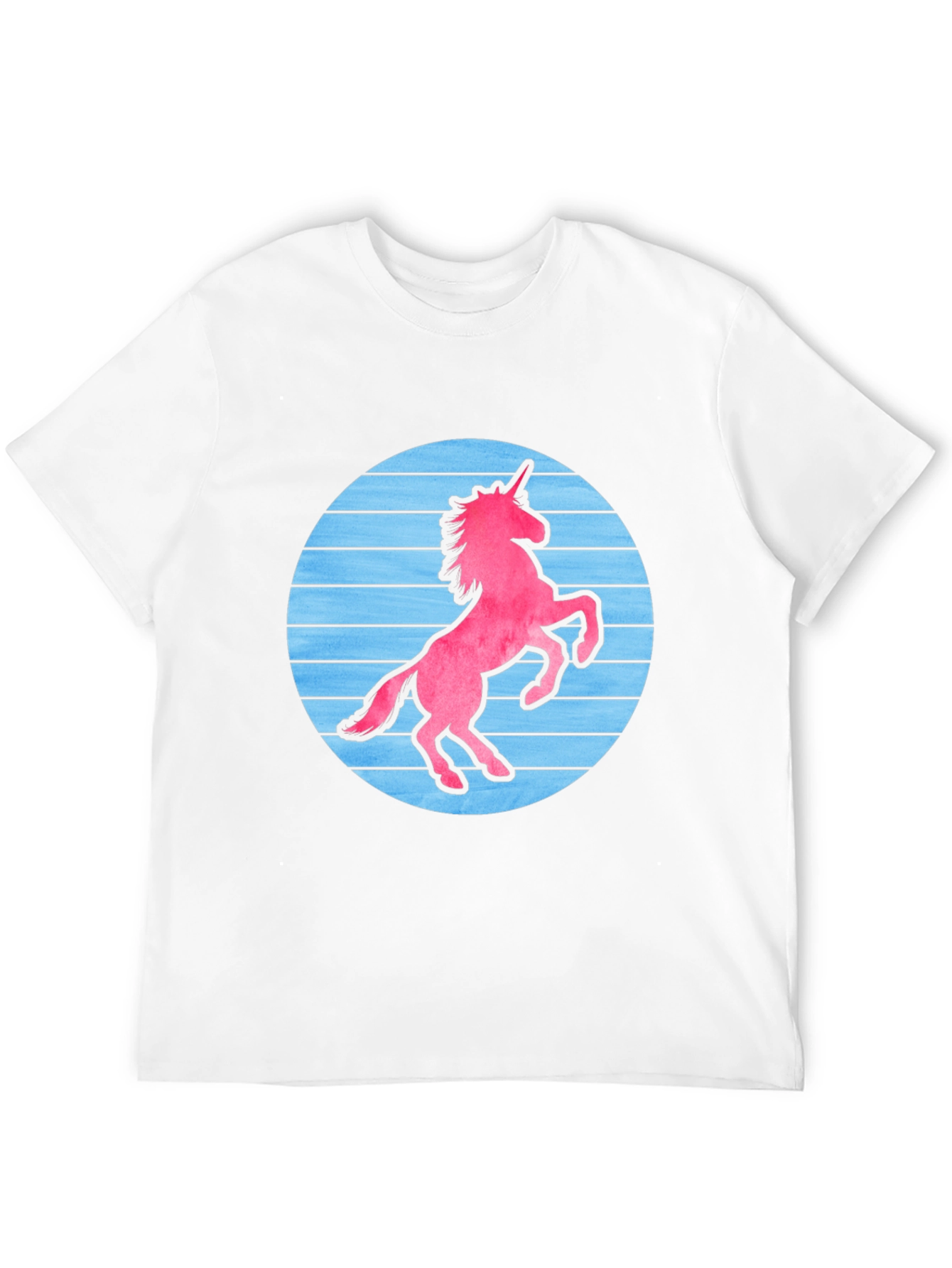 Black Retro Unicorn Graphic T-Shirt - Black Cotton Blend view 12