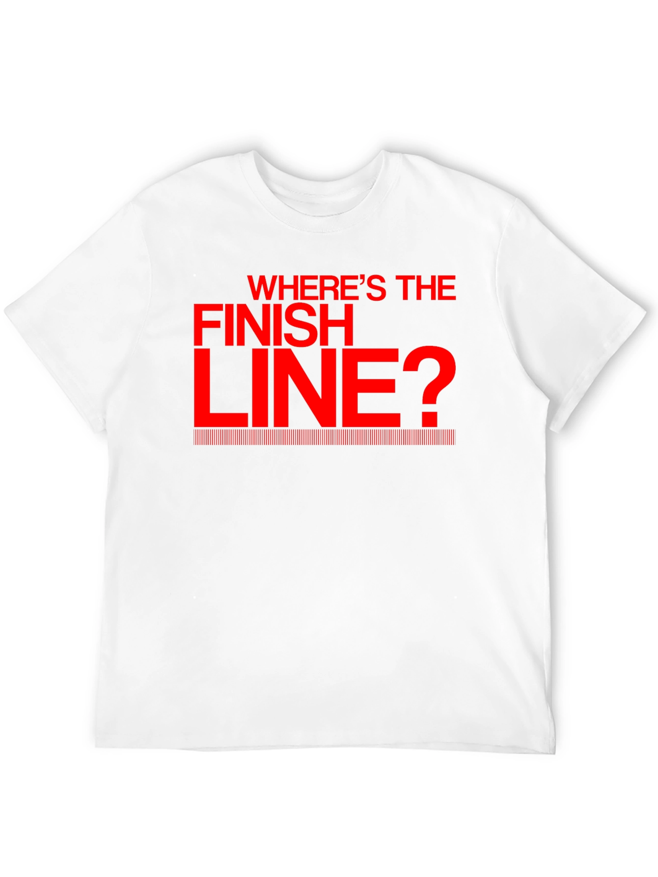 Black Where's the Finish Line? Black T-Shirt view 12