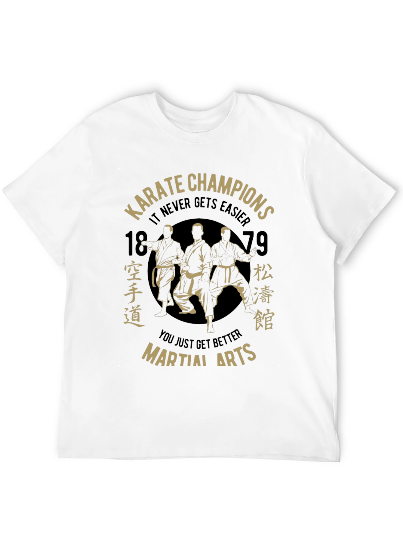 Black Karate Champions Martial Arts Black T-Shirt view 12