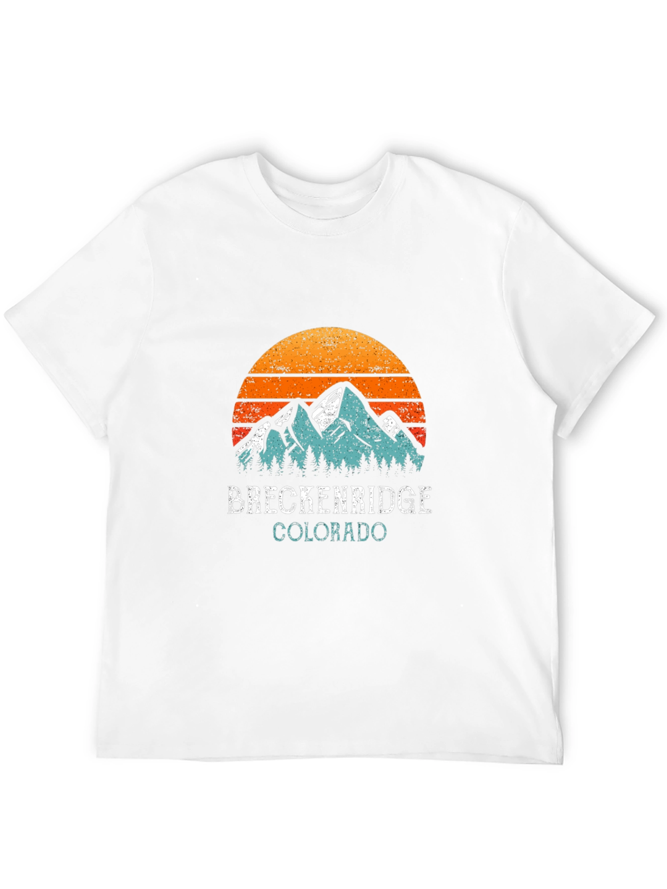 Black Breckenridge Colorado Vintage Style T-Shirt view 12