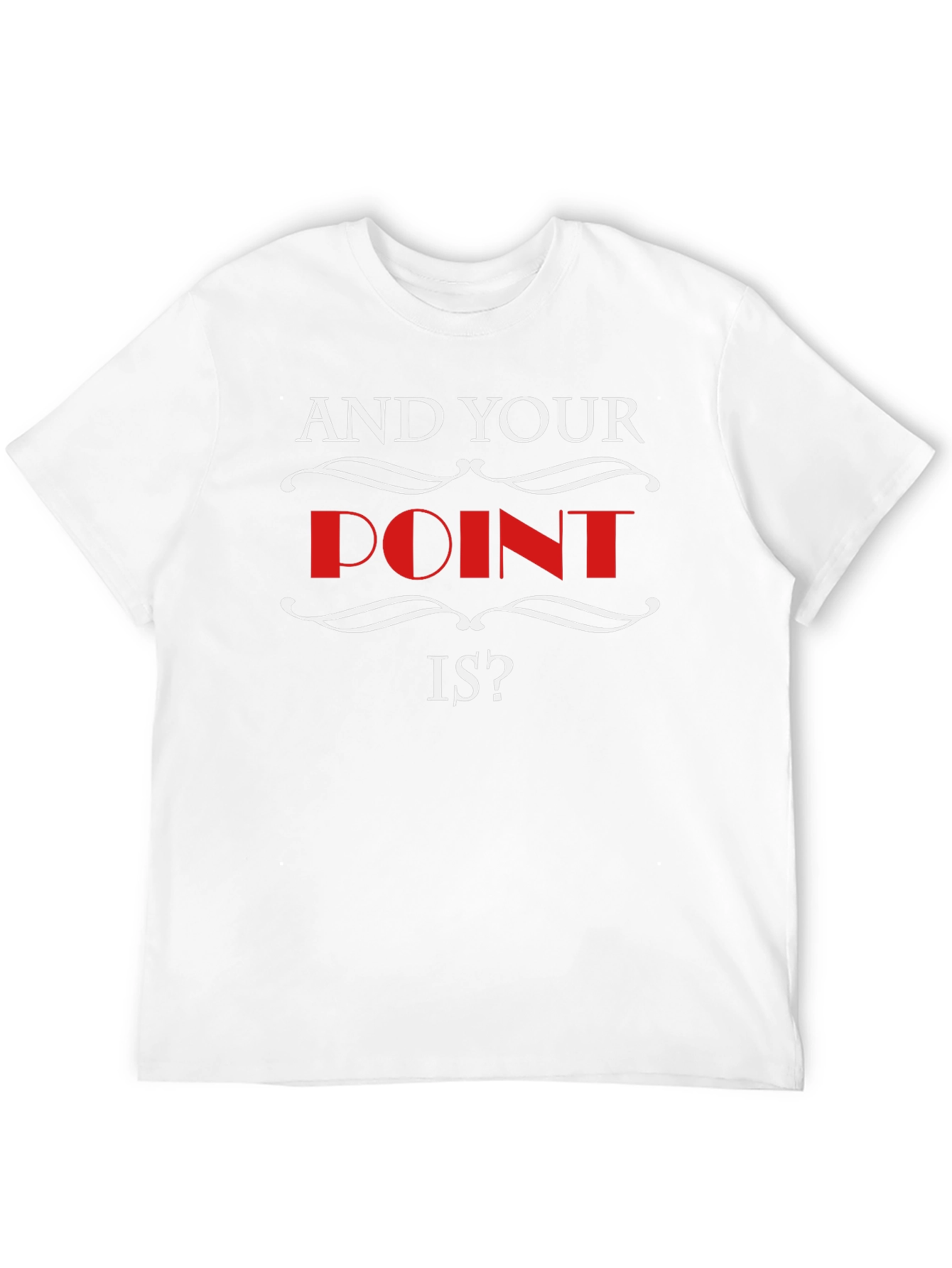 Black And Your Point Is? Graphic Tee - Black view 12