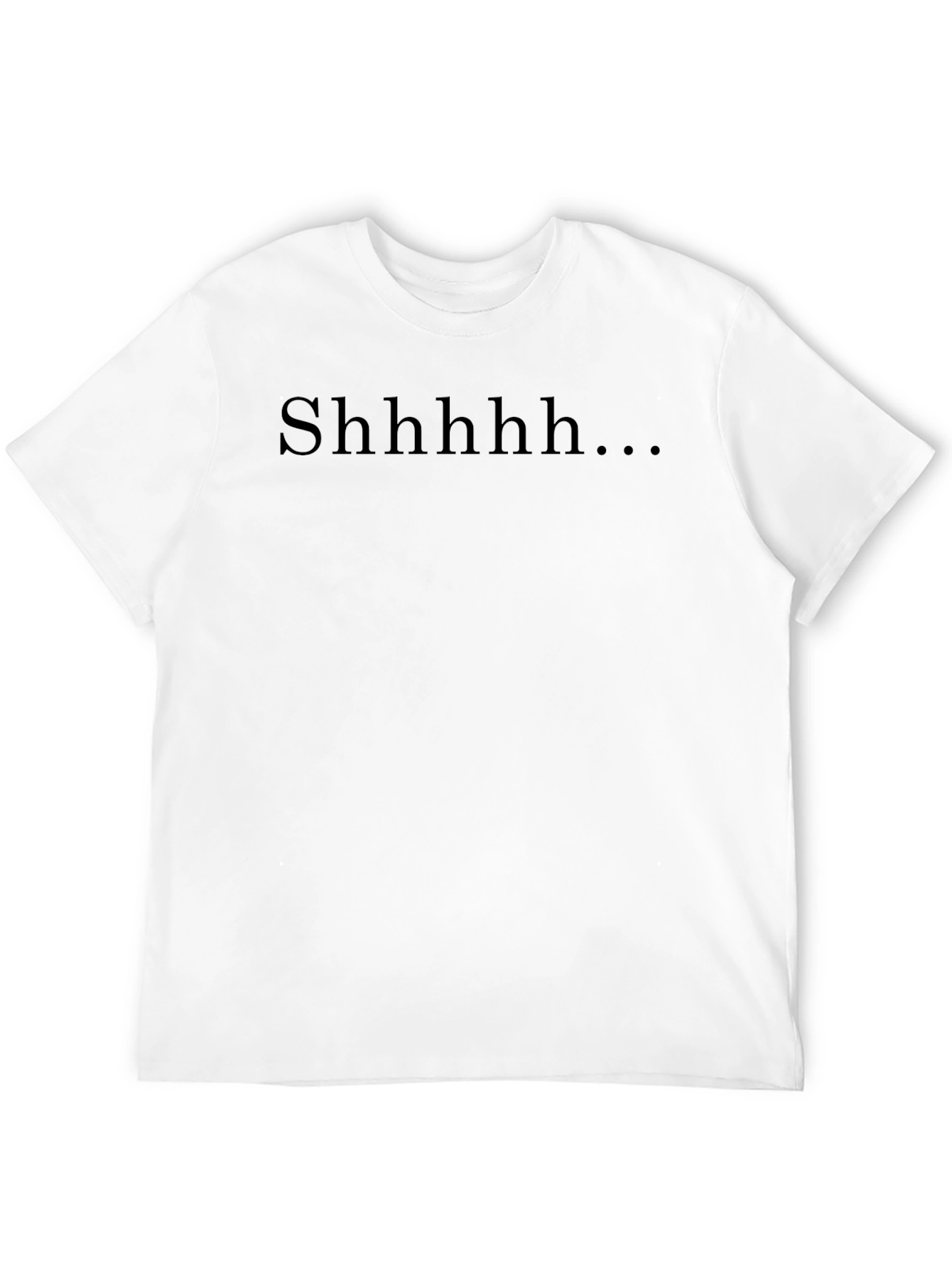 Black Shhhhhh... Graphic T-Shirt - Soft Cotton Blend view 12