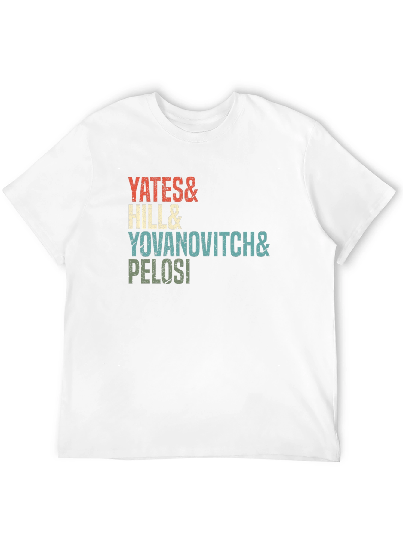 Black Yates, Hill, Yovanovitch, Pelosi Retro Tee view 12