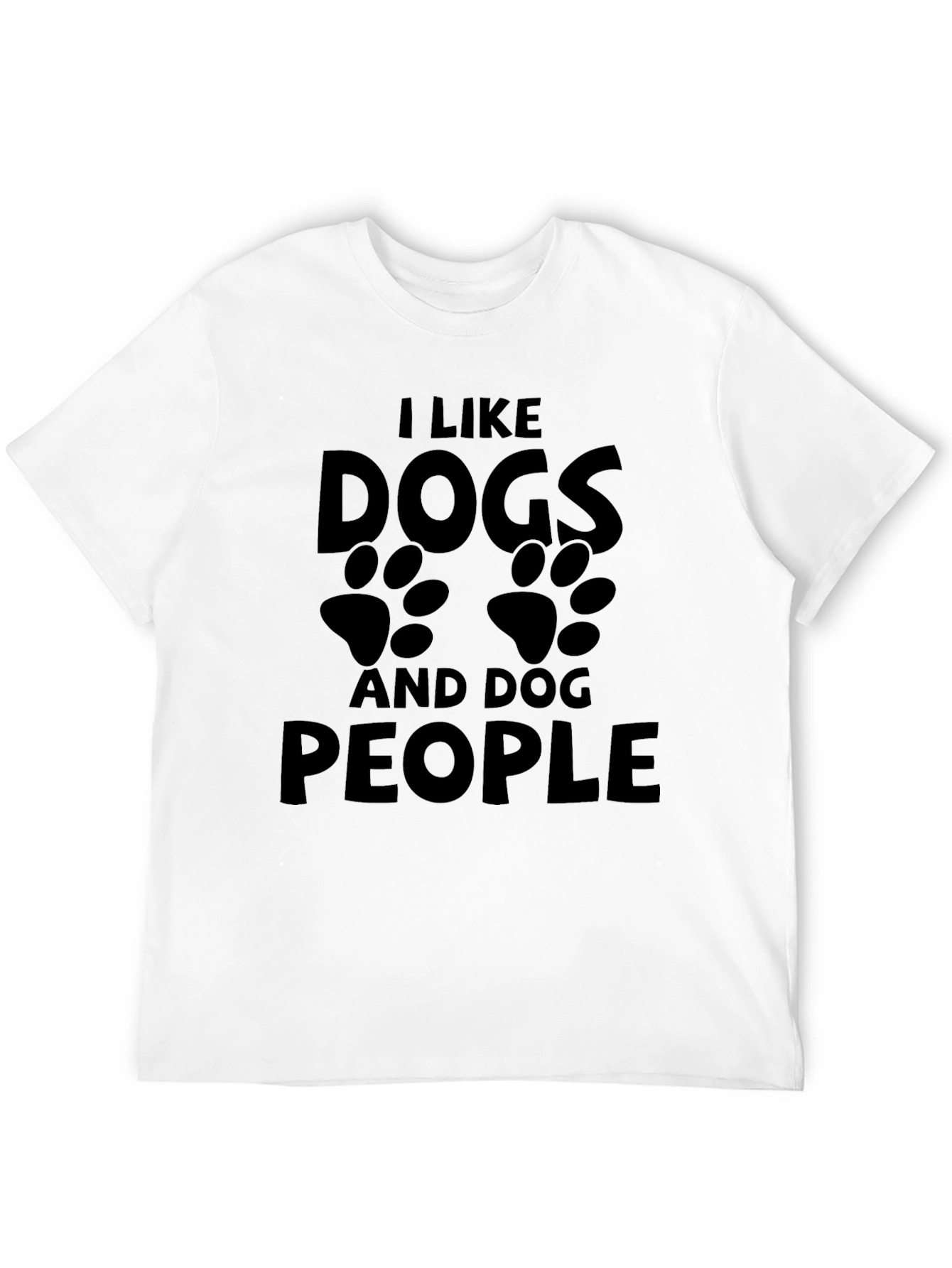 Black I Like Dogs And Dog People T-Shirt view 12
