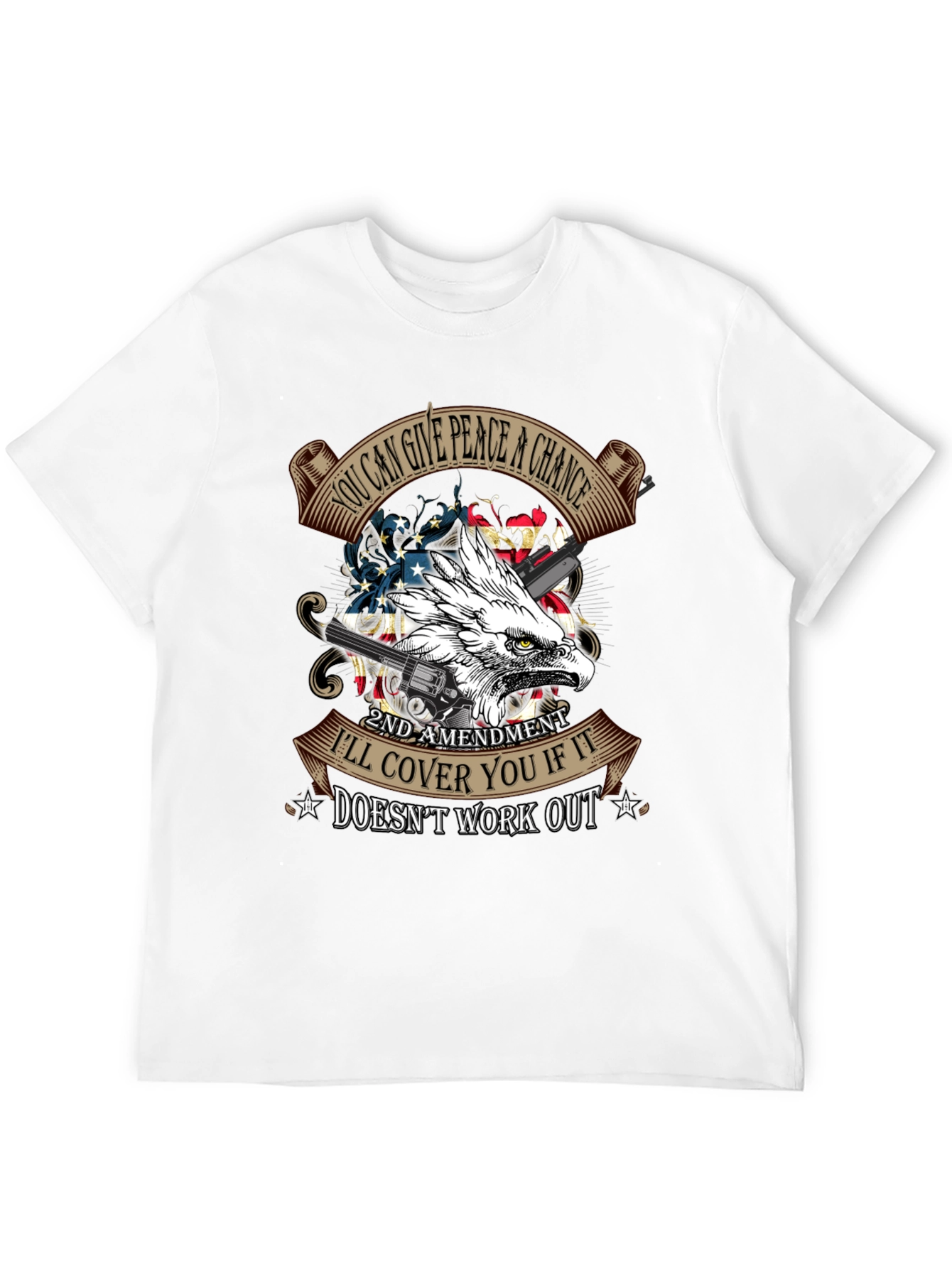 2nd Amendment Eagle T-Shirt: Peace & Protection - 12