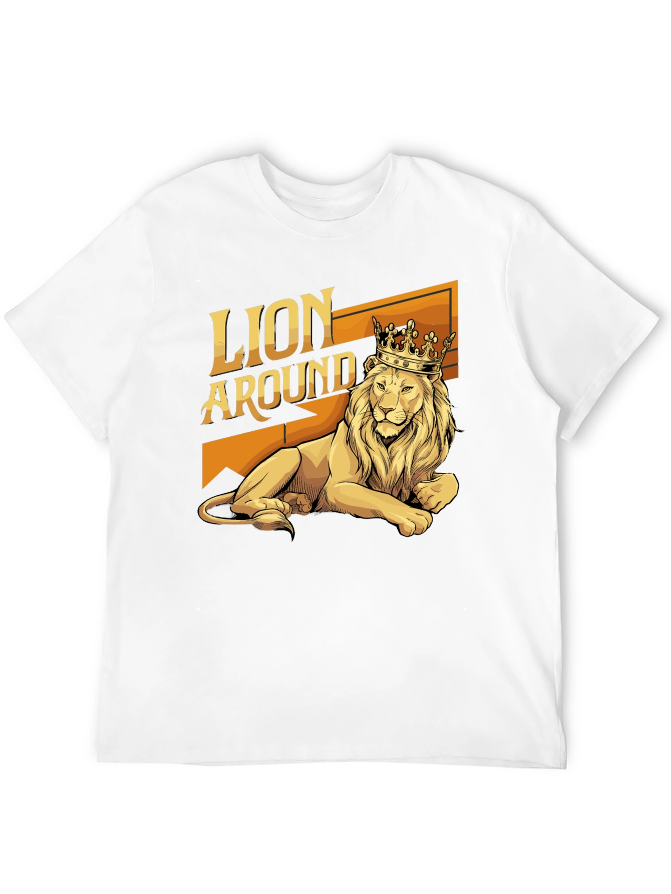 Black Lion Around T-Shirt - King of the Jungle Graphic Tee view 12