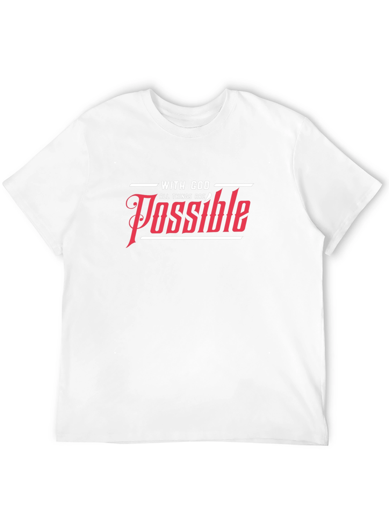 Black With God All Things Are Possible T-Shirt view 12