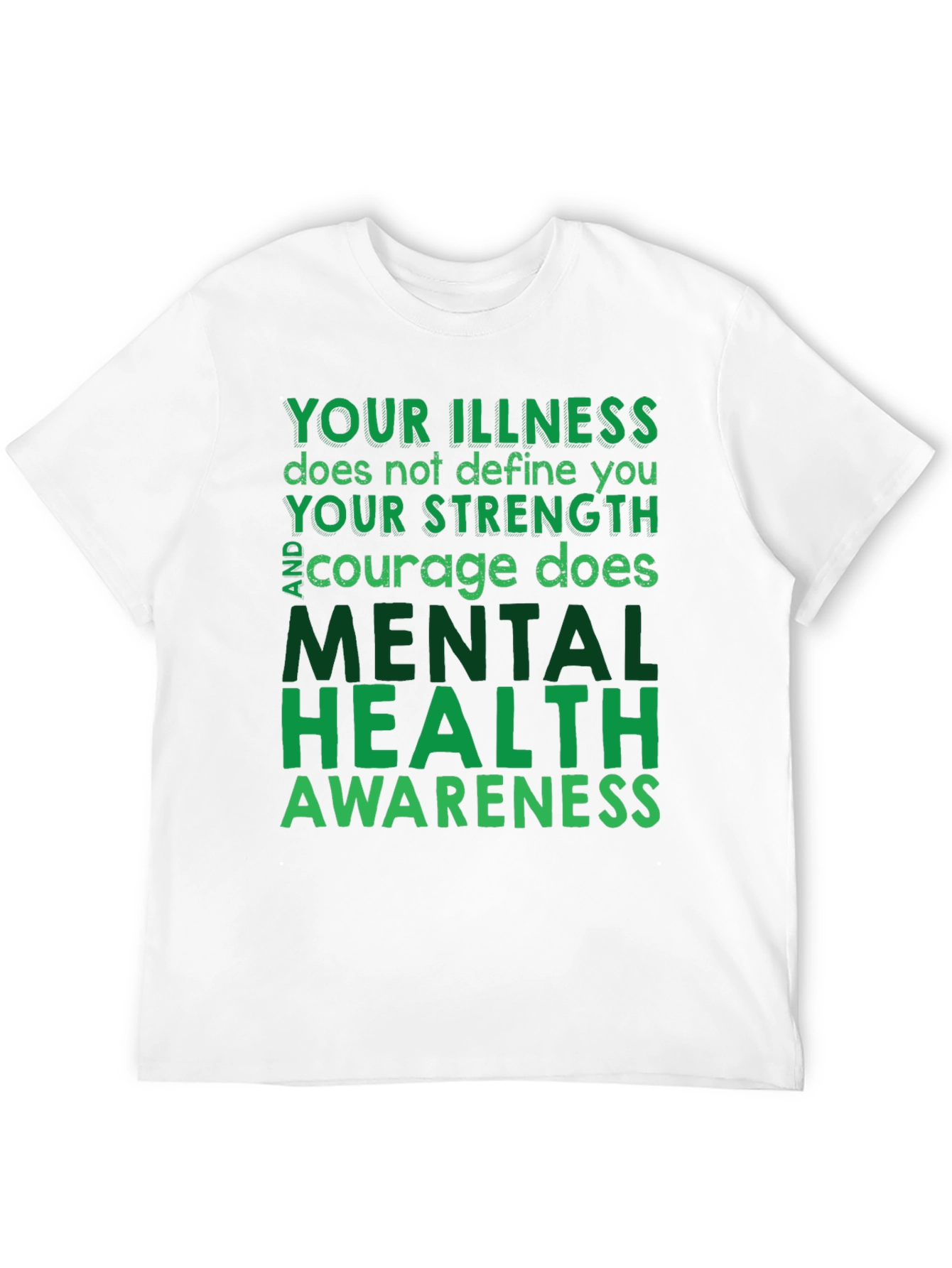 Black Mental Health Awareness T-Shirt - Inspirational Tee view 12