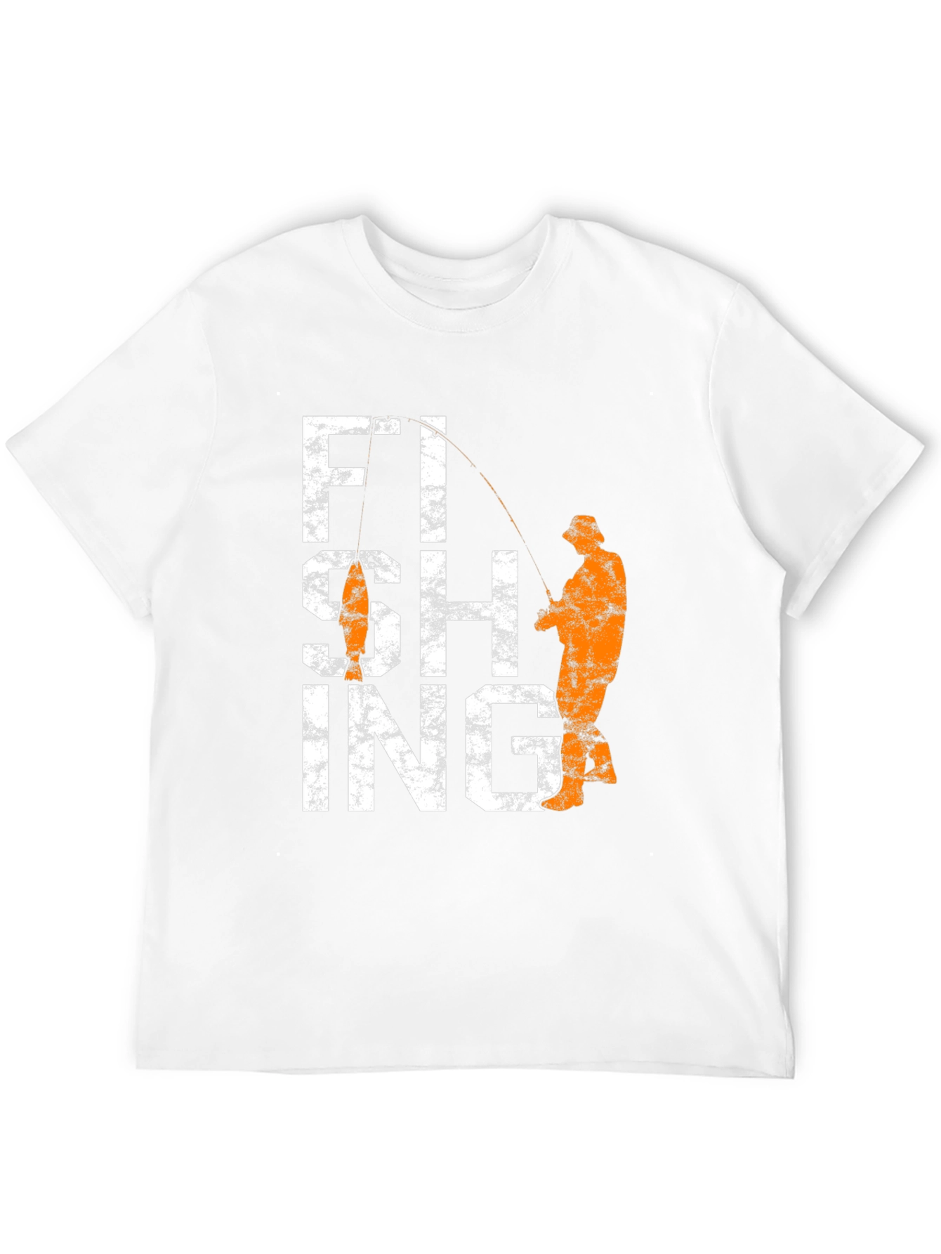 Black Fishing Graphic Tee - Black Cotton Angler T-Shirt view 12