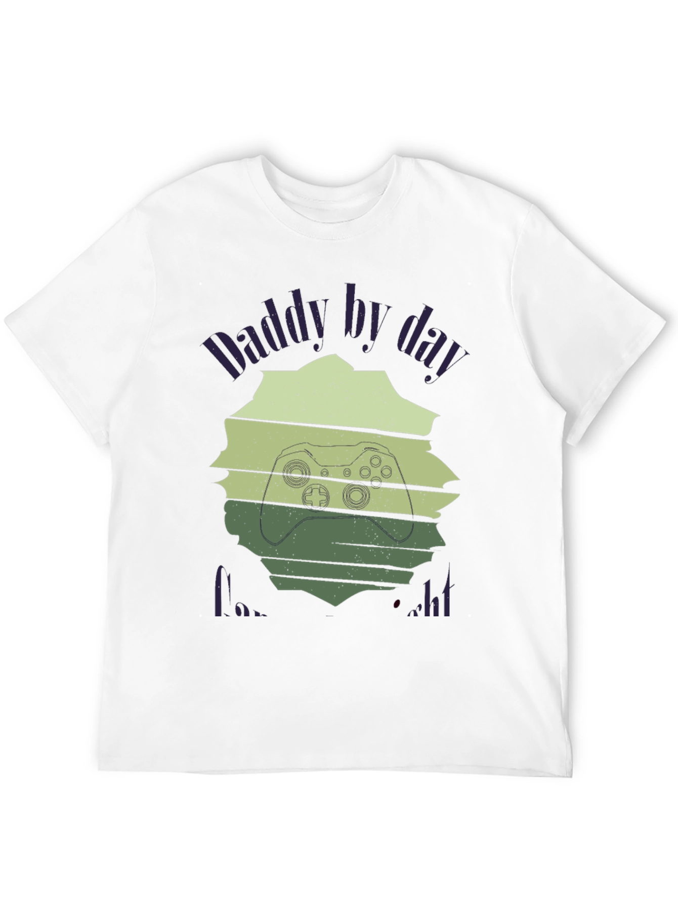 Black Daddy Gamer Black T-Shirt view 12