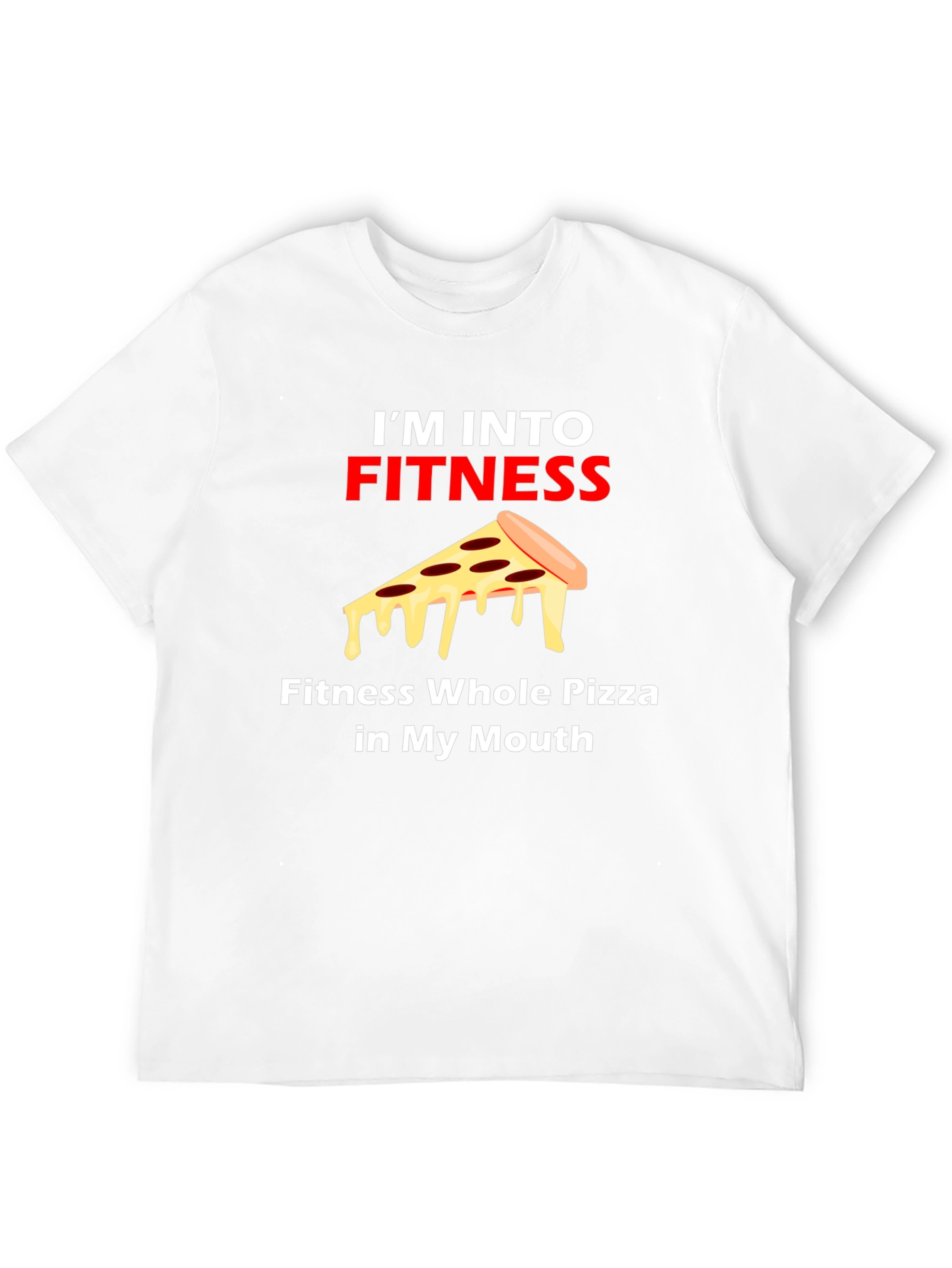 Black Fitness Pizza Graphic Tee view 12