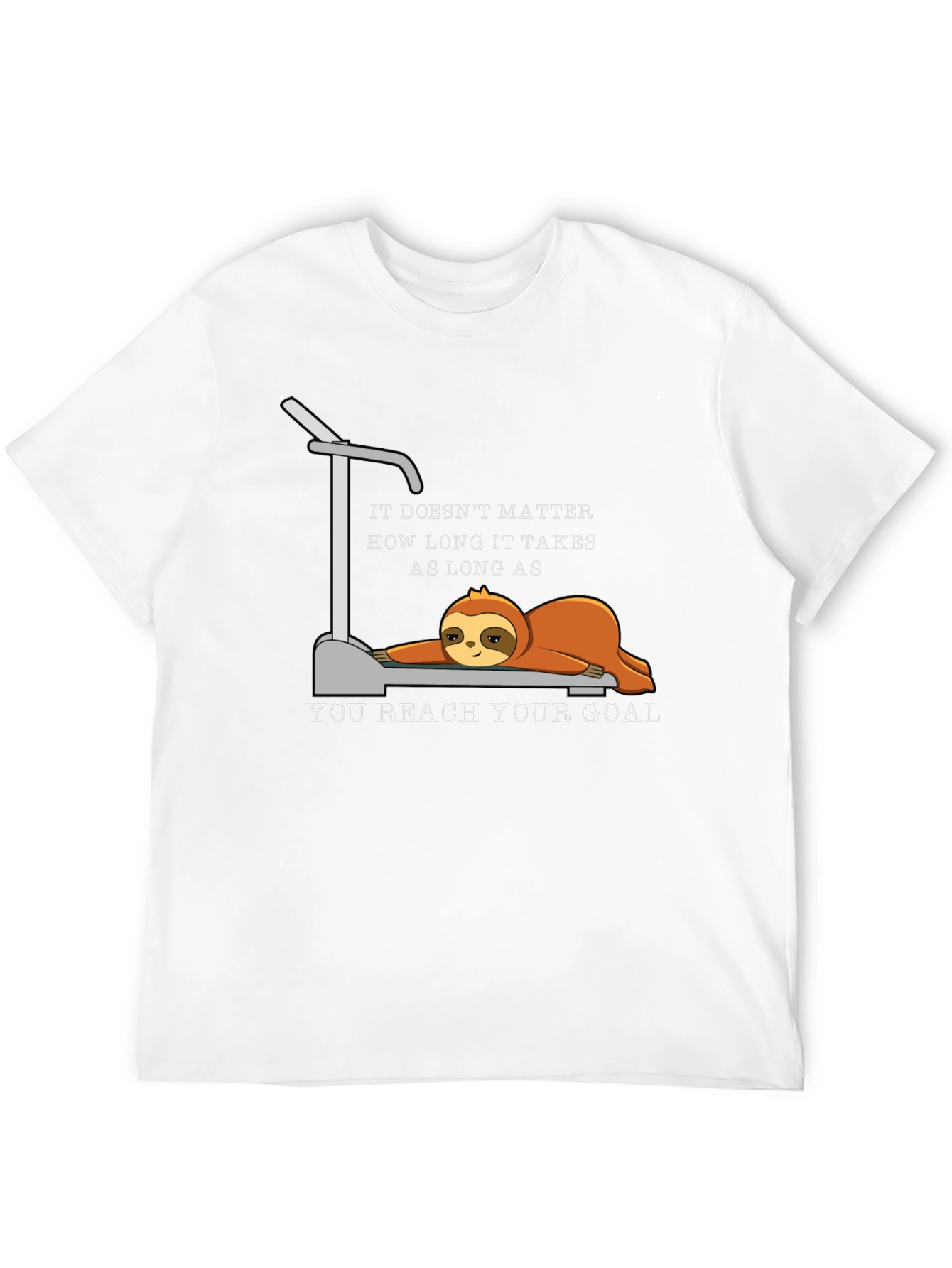 Black Sloth Treadmill Motivational T-Shirt view 12