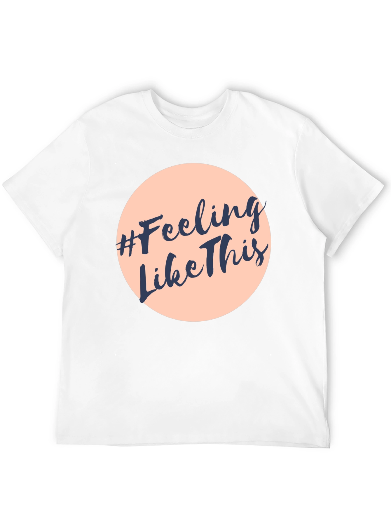 Black #Feeling Like This Graphic Print Crew Neck T-Shirt view 12
