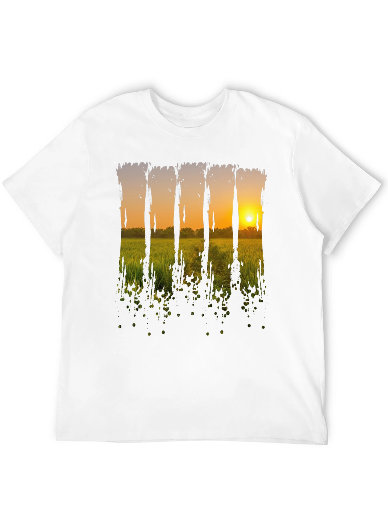 Black Sunset Field Graphic Tee - Black view 12