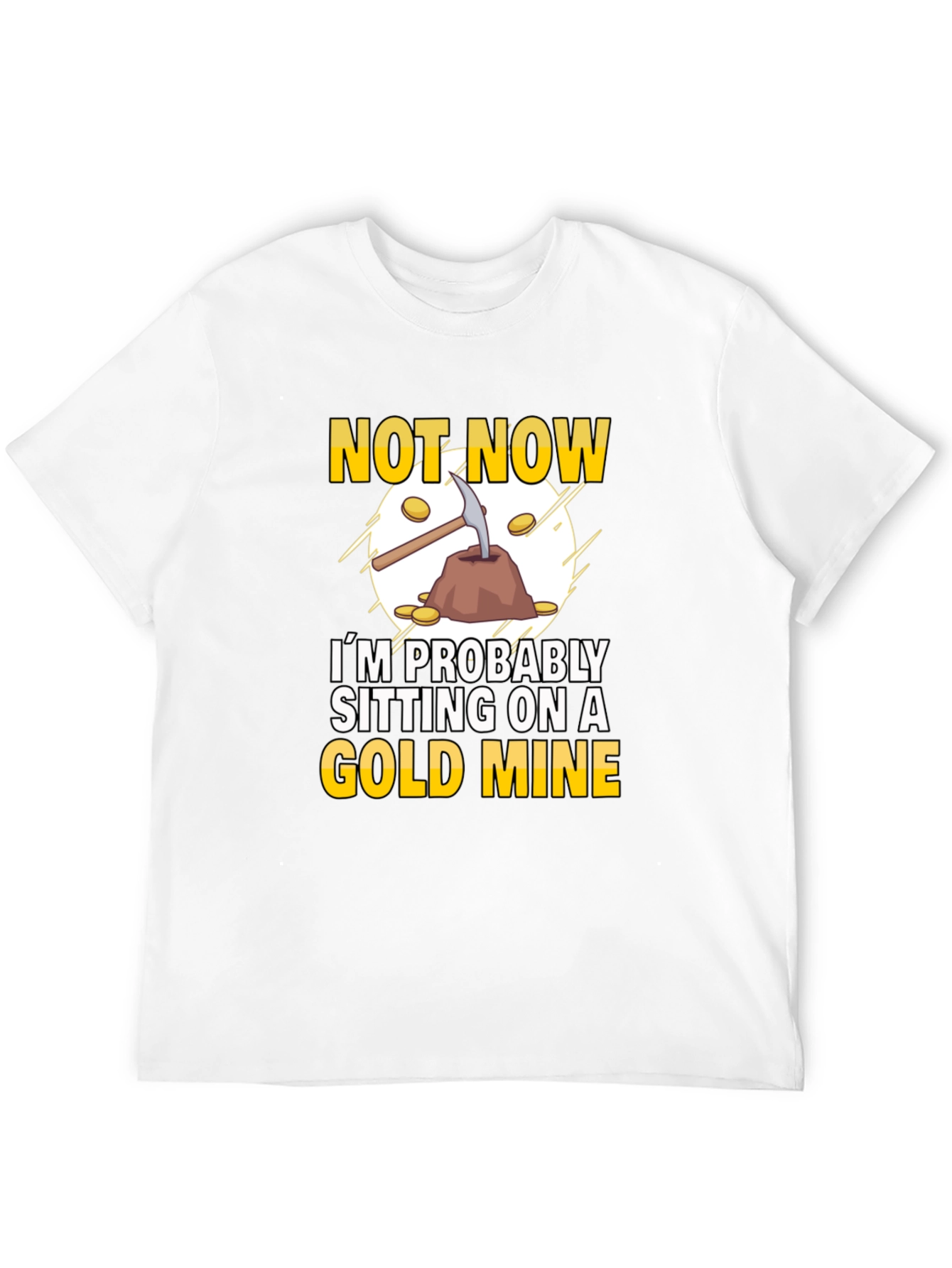 Black Gold Mine Graphic T-Shirt: Prospector Humor view 12