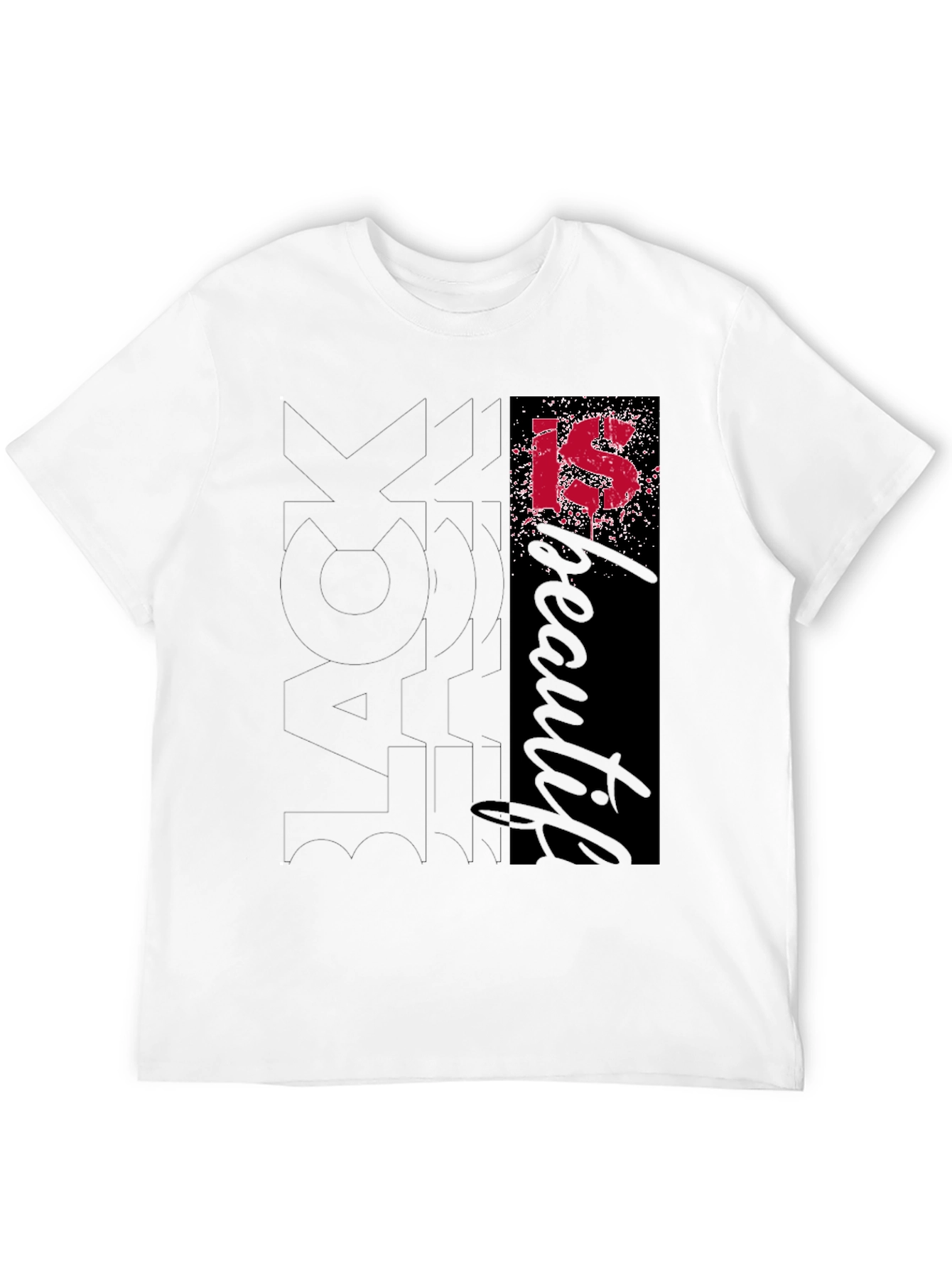 Black Most Beautiful IS T-Shirt view 12