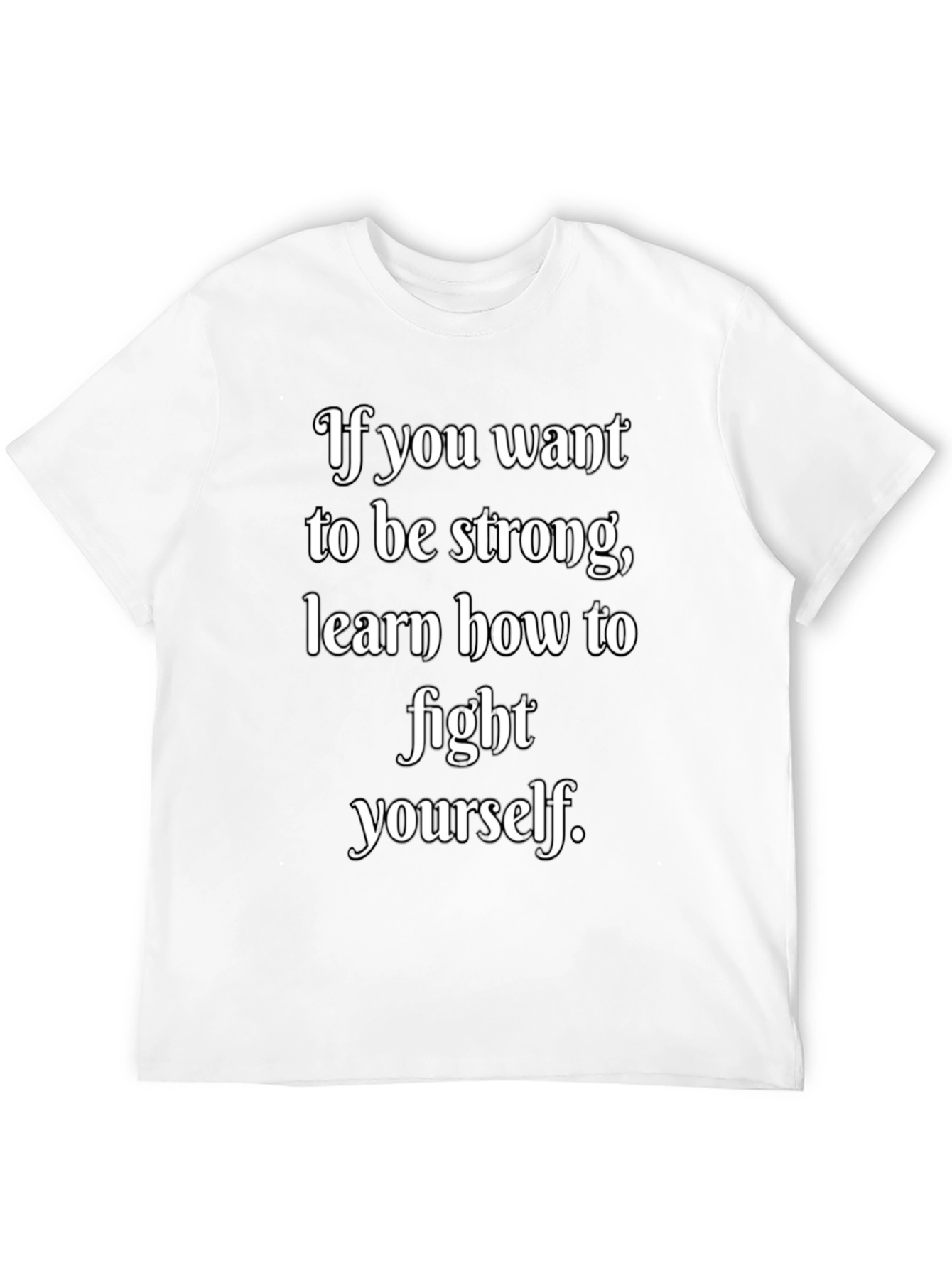 Black Strong Motivation Black Graphic T-Shirt view 12