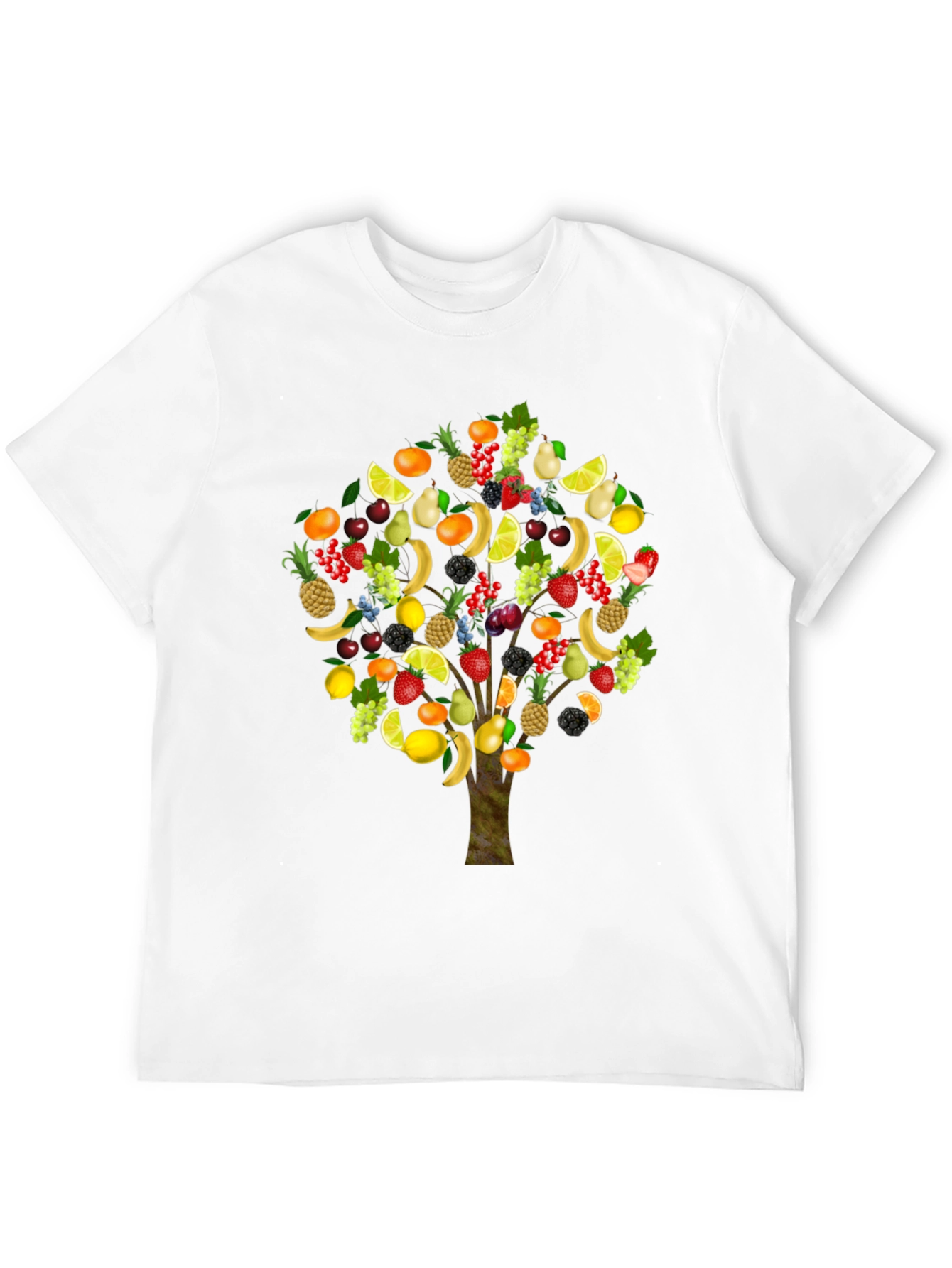 Black Fruit Tree Graphic T-Shirt view 12