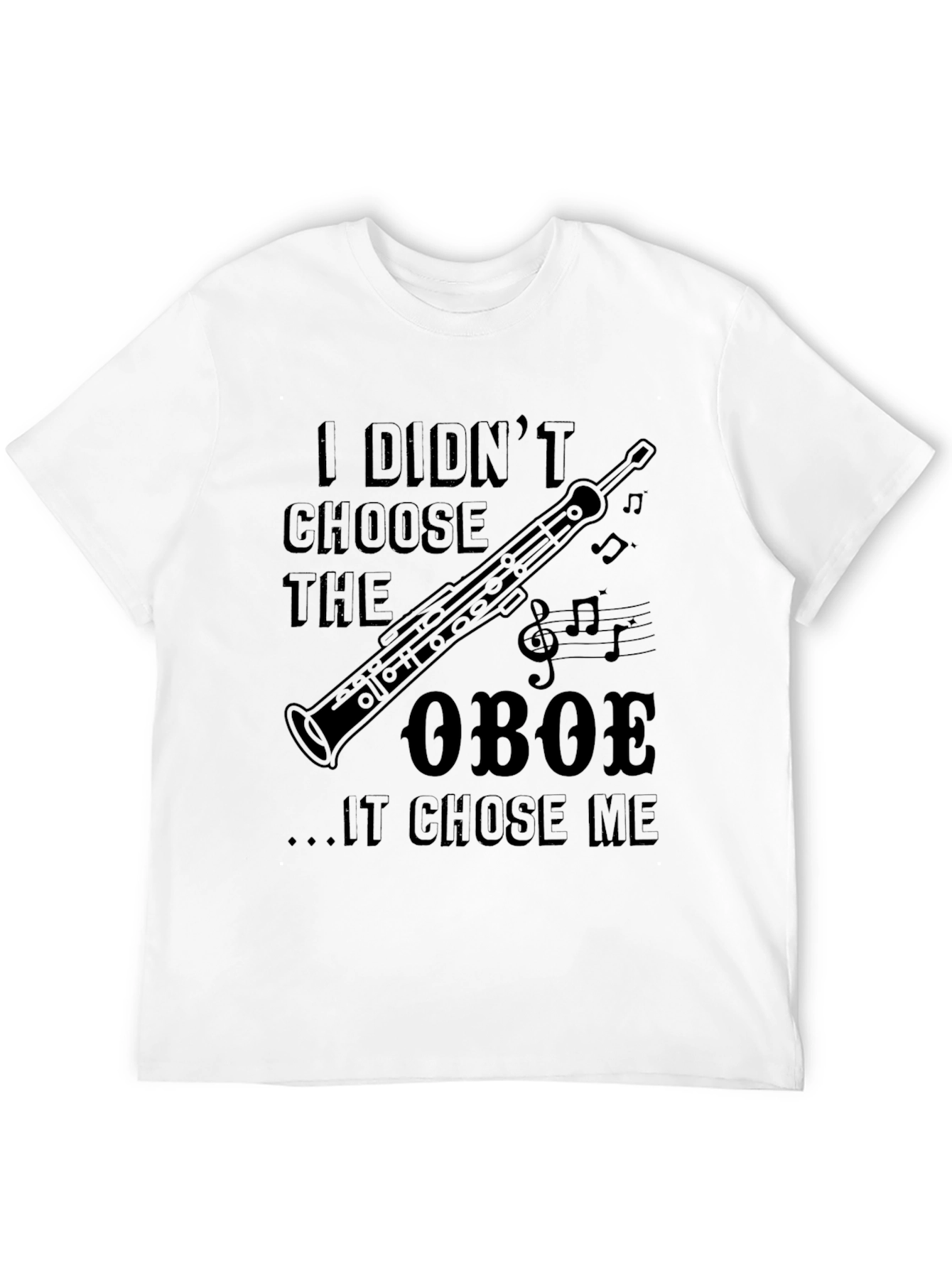 Black Oboe Chose Me T-Shirt view 12
