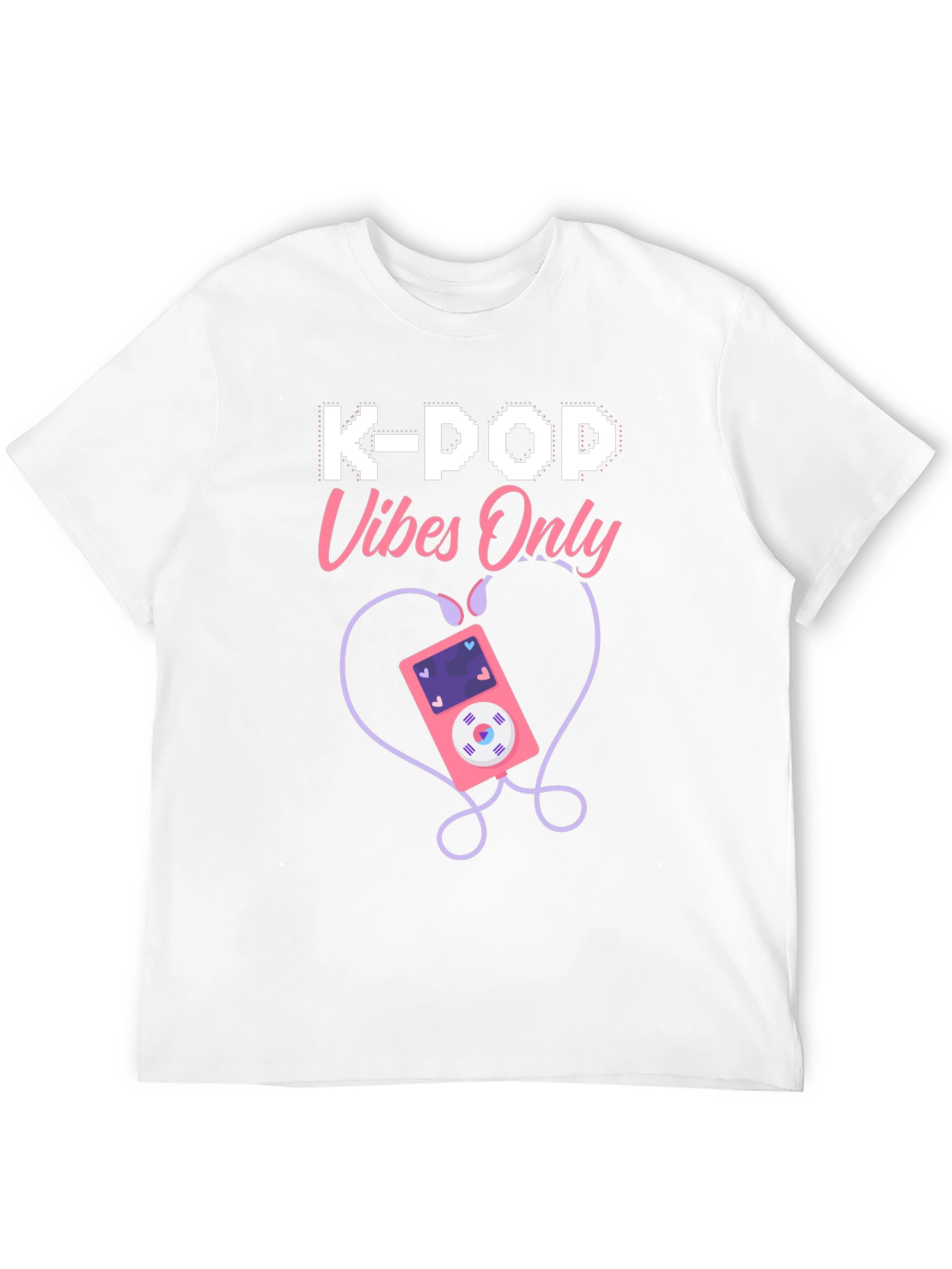 Black K-Pop Vibes Only Graphic T-Shirt view 12
