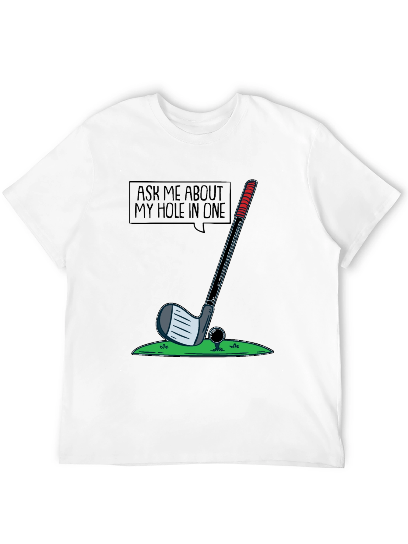 Black Golf Hole in One T-Shirt - Golfer Gift view 12