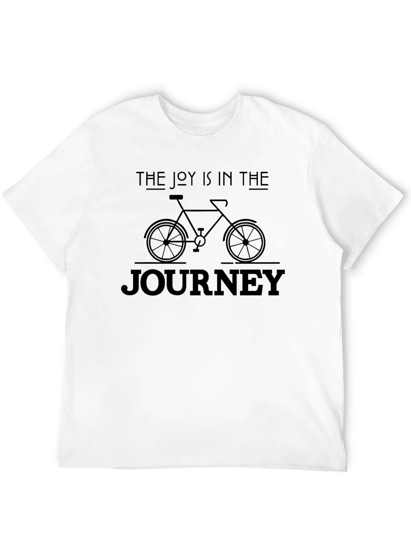 Black The Joy is in the Journey Bicycle T-Shirt view 12