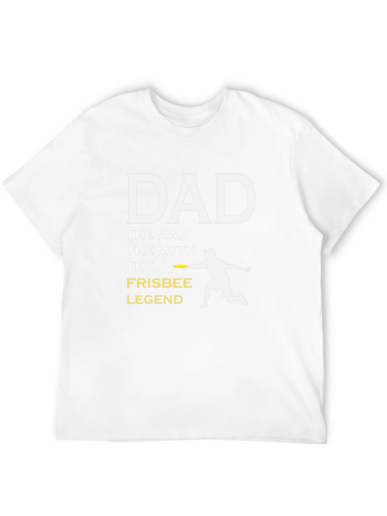 Black Dad Frisbee Legend T-Shirt - The Man, The Myth! view 12
