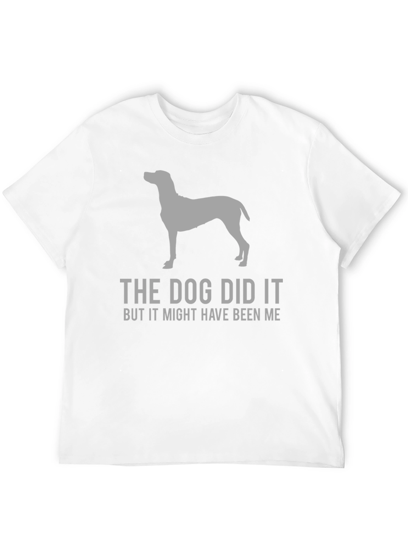 Black The Dog Did It Funny Graphic T-Shirt view 12