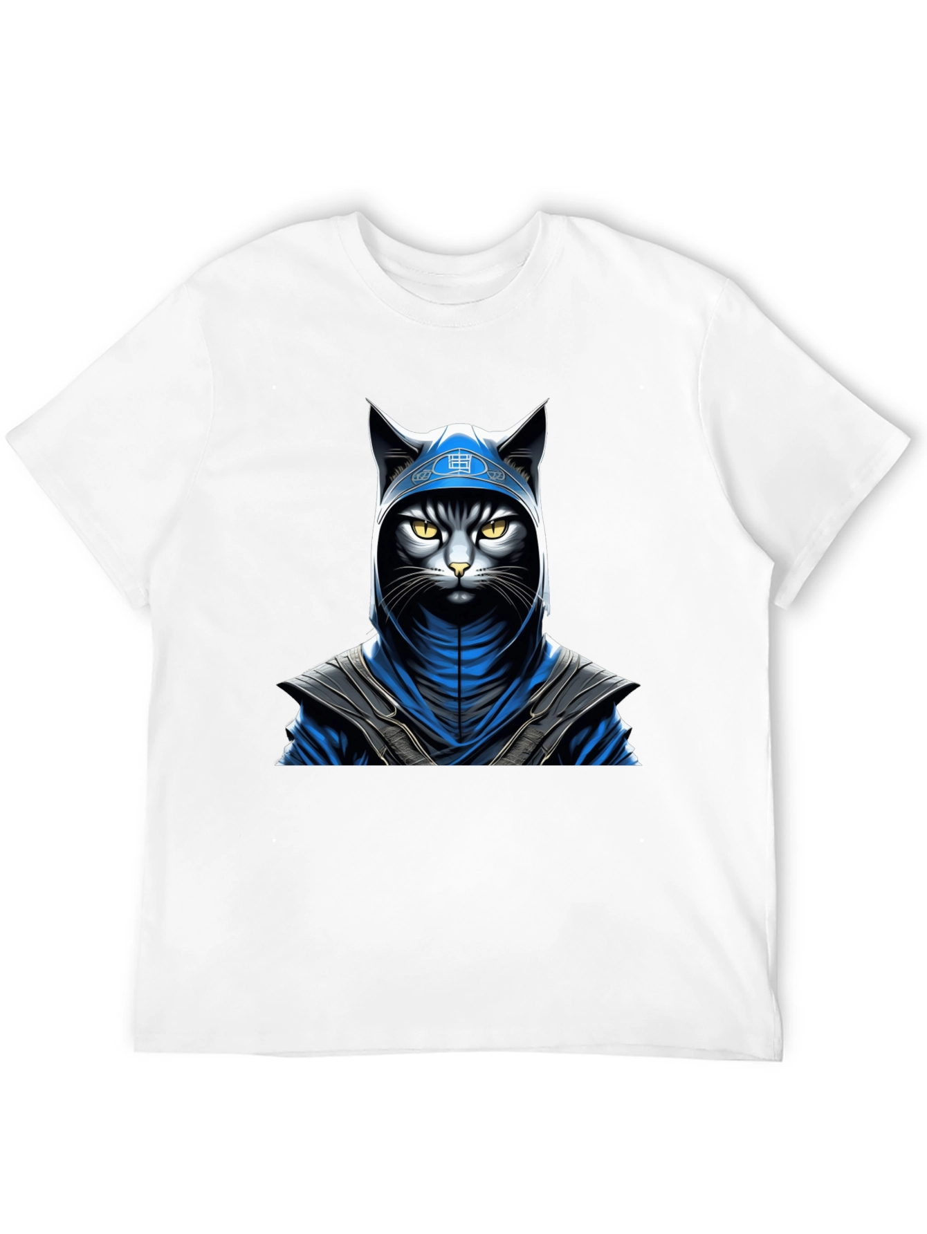 Black Ninja Cat Graphic T-Shirt - Stealth Style view 12